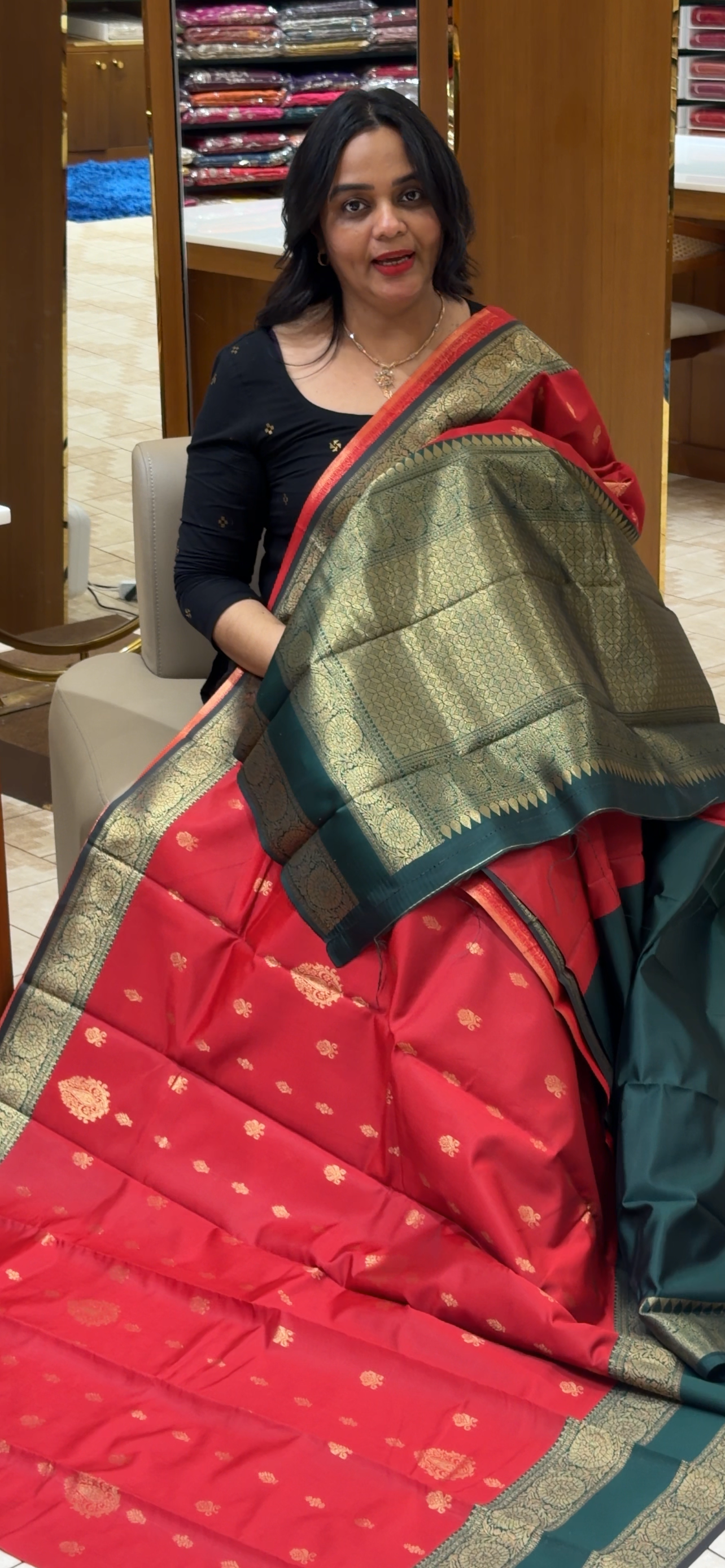 SEMI SILK SAREES - IHA 32562