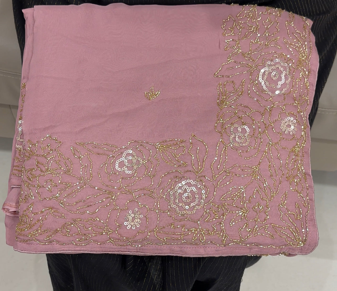 HANDWORKED ORGANZA SAREES - HA 26351