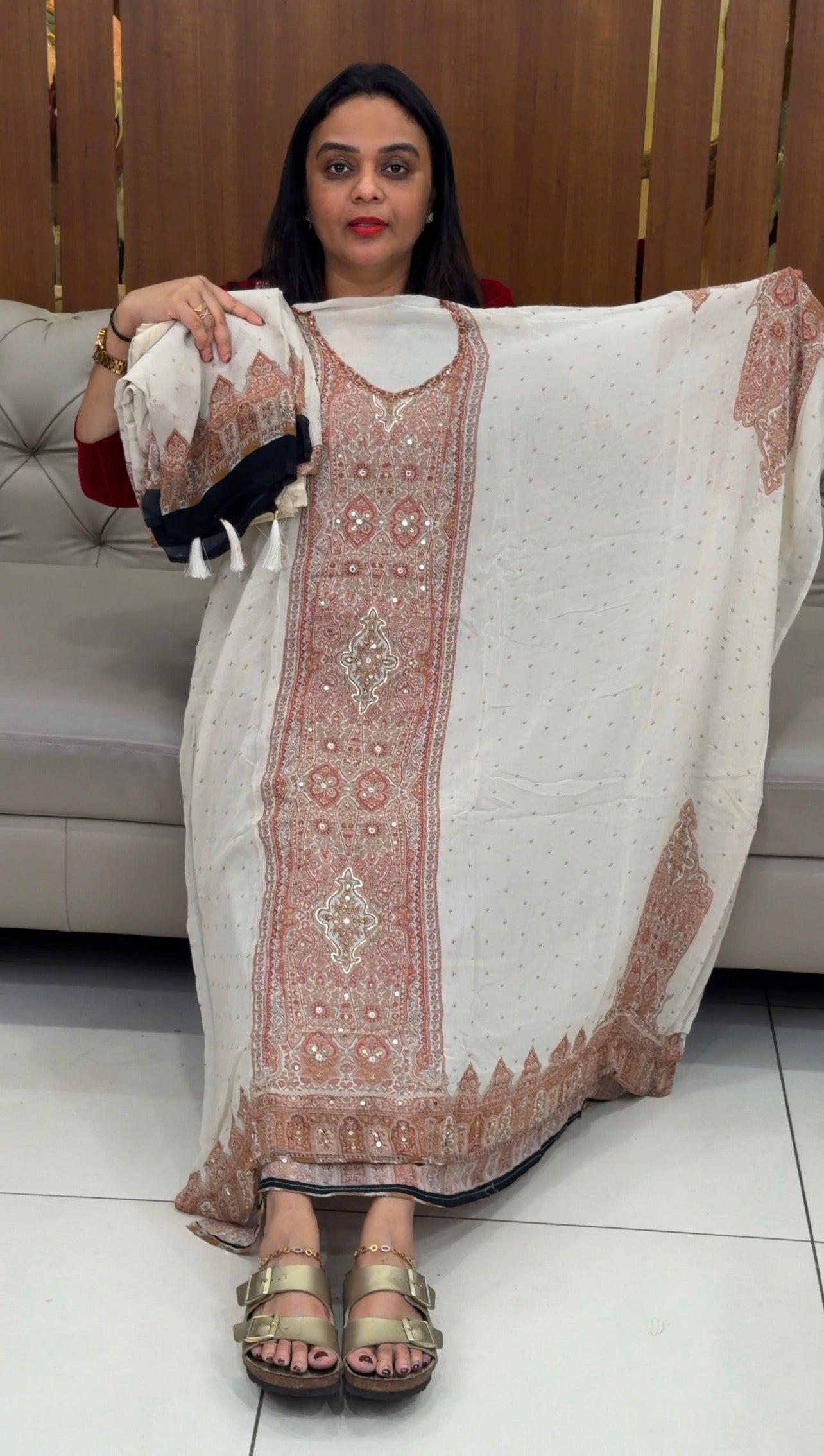 GEORGETTE UNSTITCHED SALWAR SUITS - IHA 33267