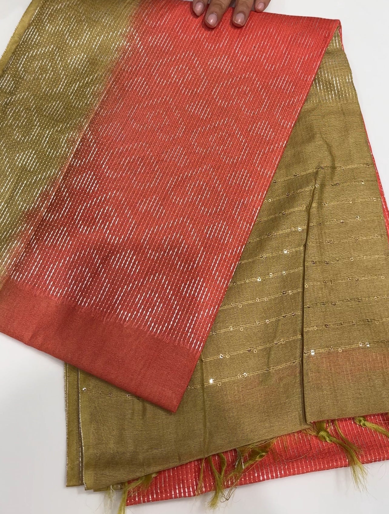 SEMI TUSSUR SAREES - IHA 27870