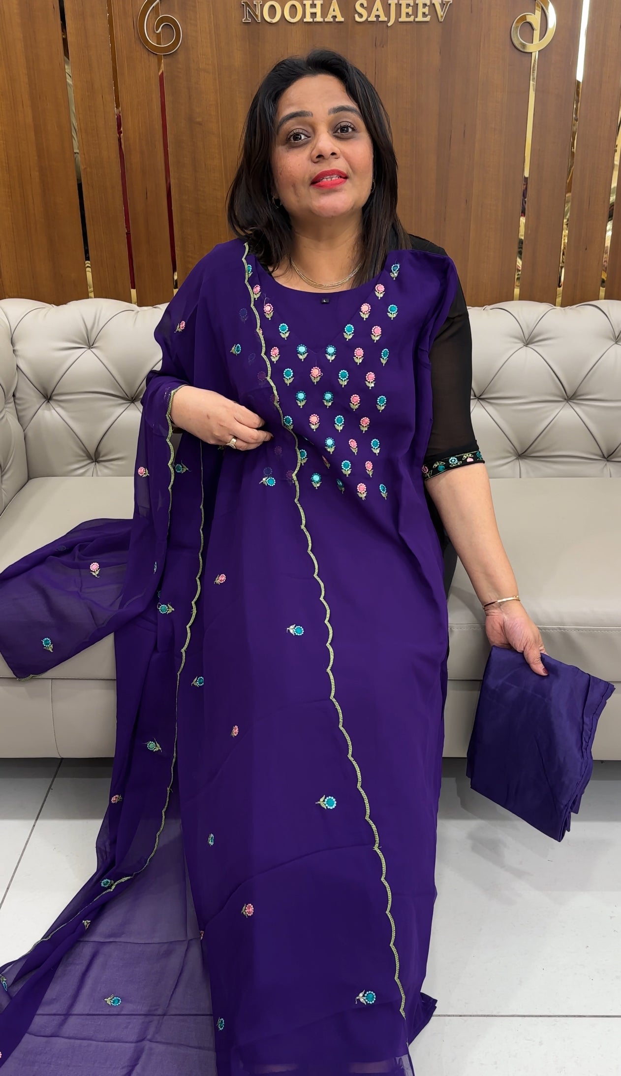 READY TO WEAR TOP,BOTTOM AND DUPATTA - IHA 25668