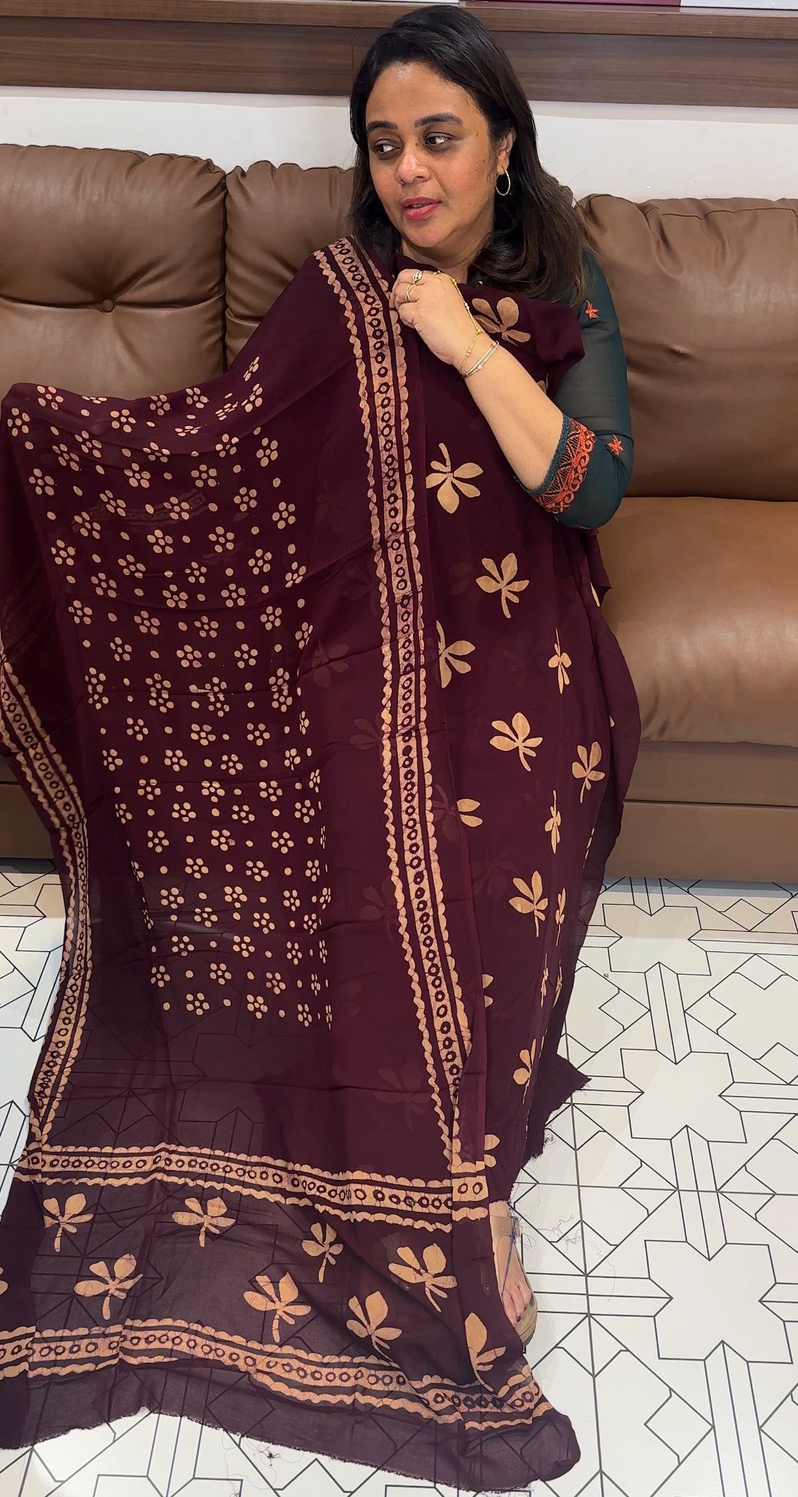 BATIK PRINTED UNSTITCHED SALWAR SUITS - IHA 26226