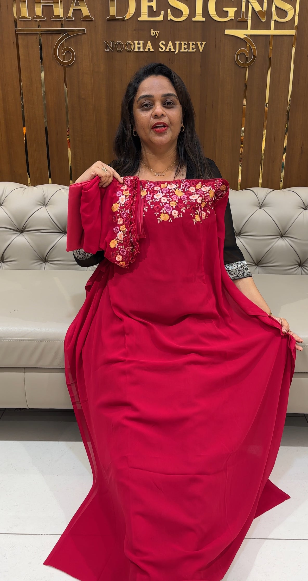 FAUX GEORGETTE UNSTITCHED SALWAR SUITS - IHA 24946