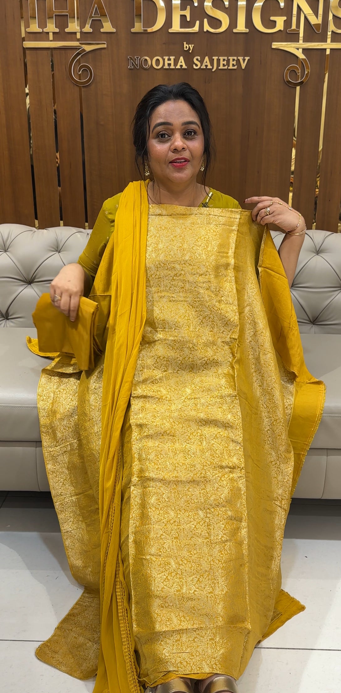 BANARASI UNSTITCHED SALWAR SUITS - IHA 24975