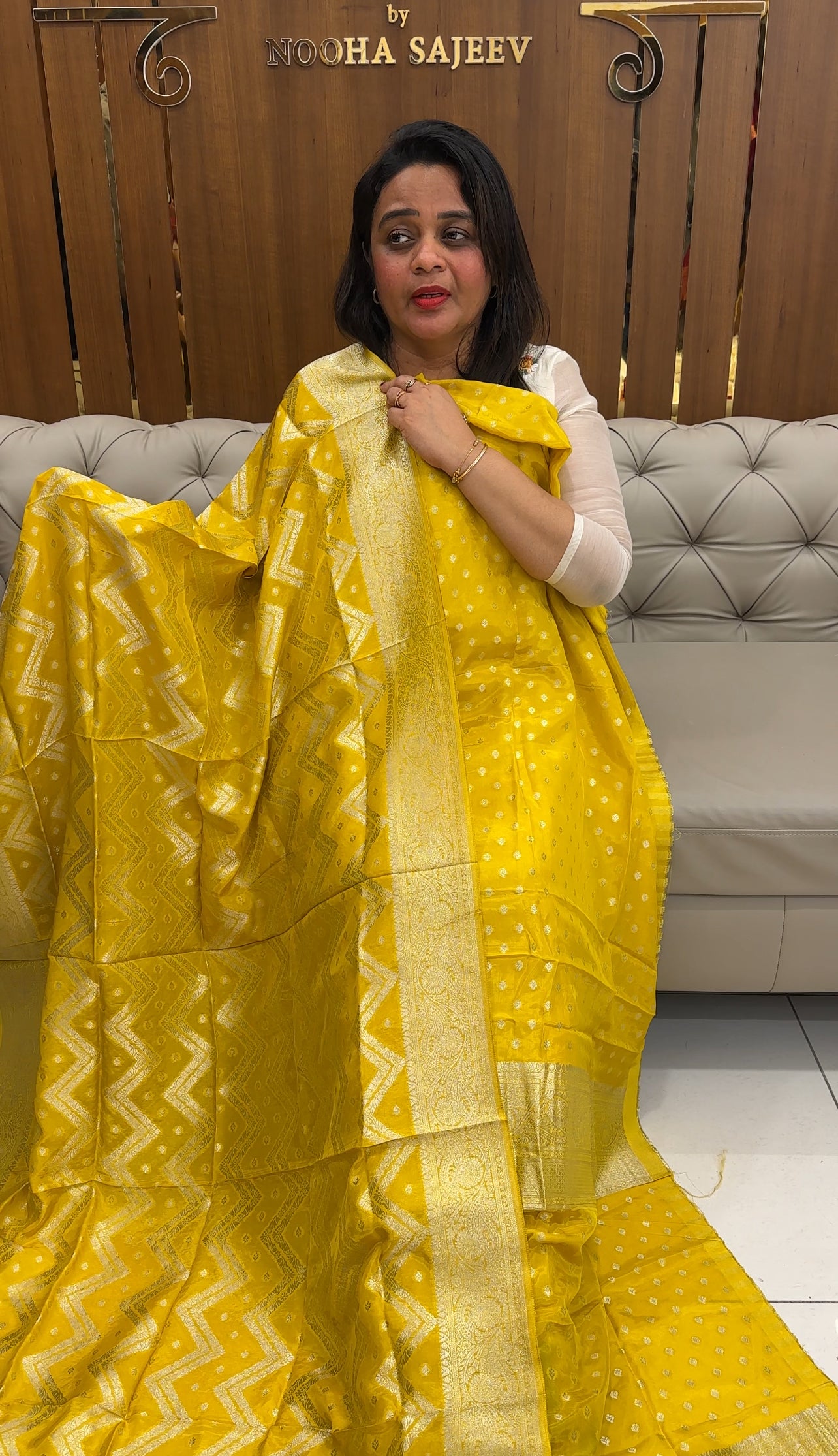 SILK BANARASI UNSTITCHED SALWAR SUITS - IHA 25920