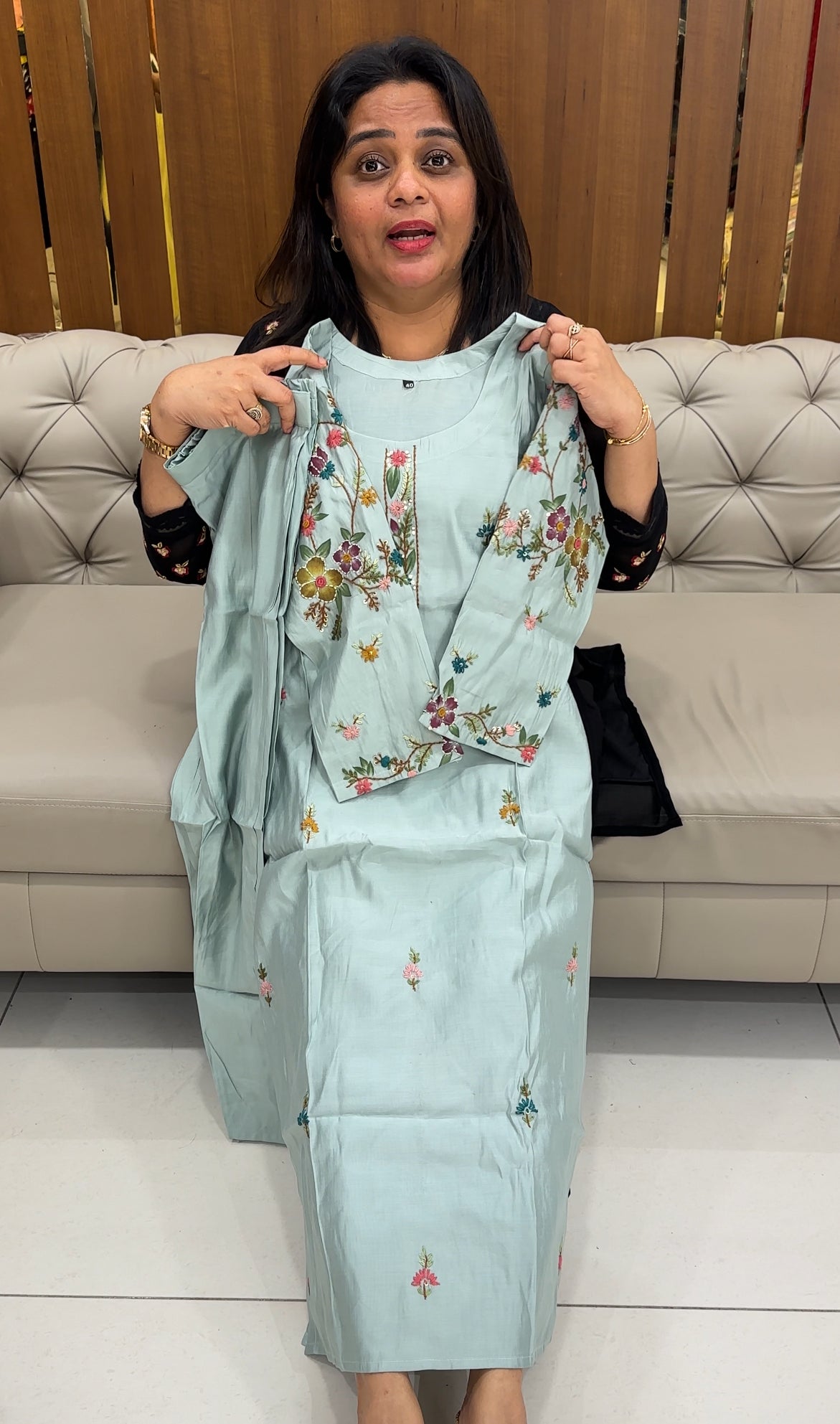 MALAI CHANDERI TOP AND BOTTOM - IHA 26016