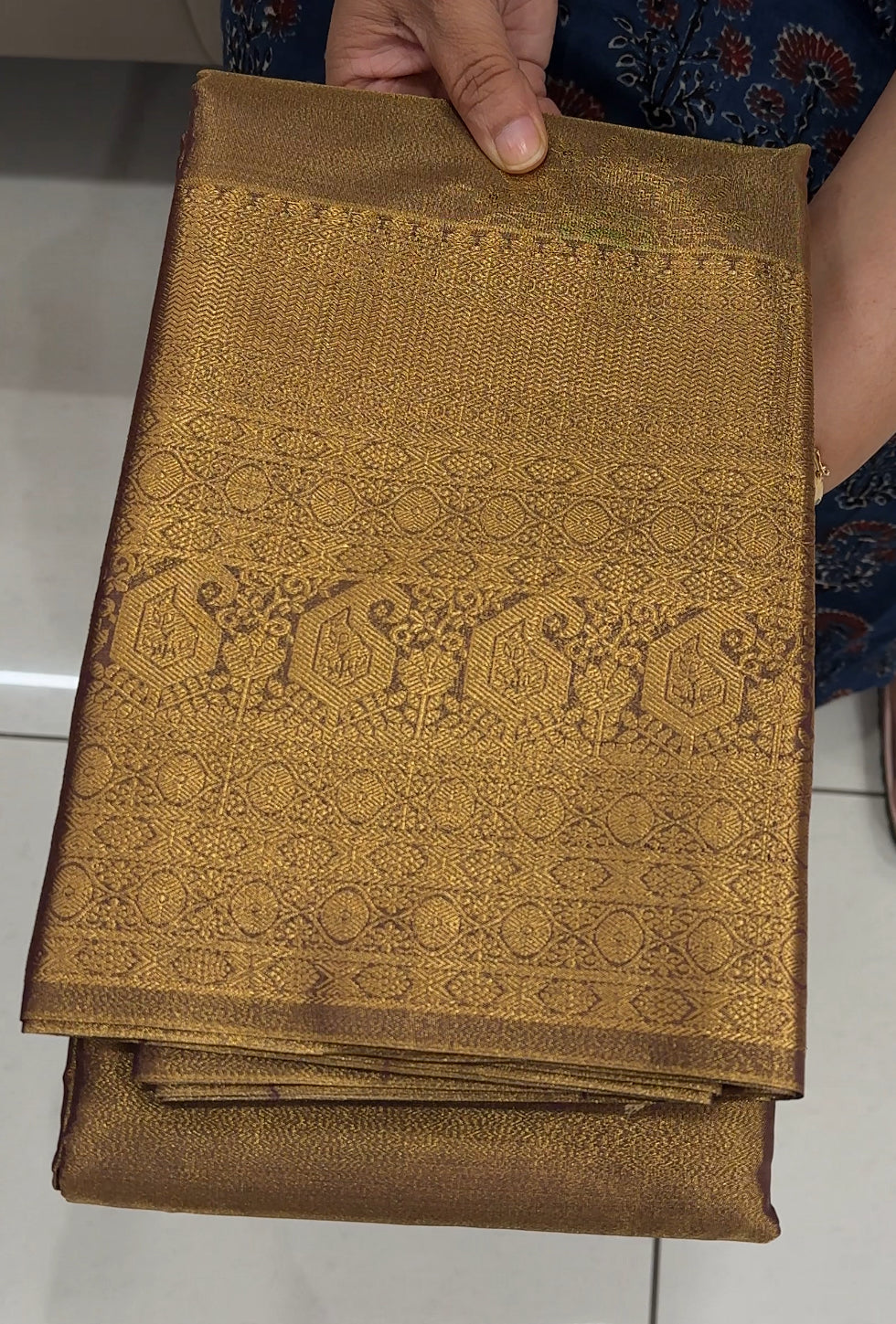 BROCADE KANCHIPURAM SILK SAREES - IHA 26936