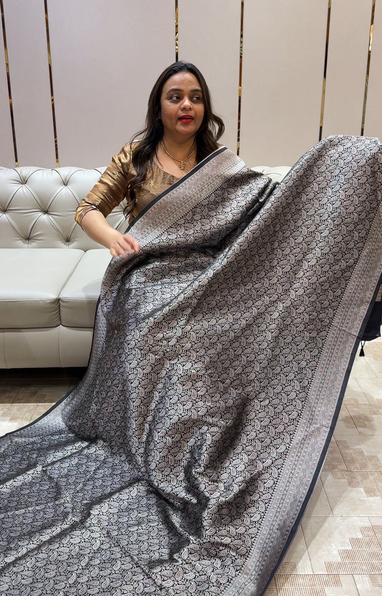SEMI KATAN SAREES - IHA 22698