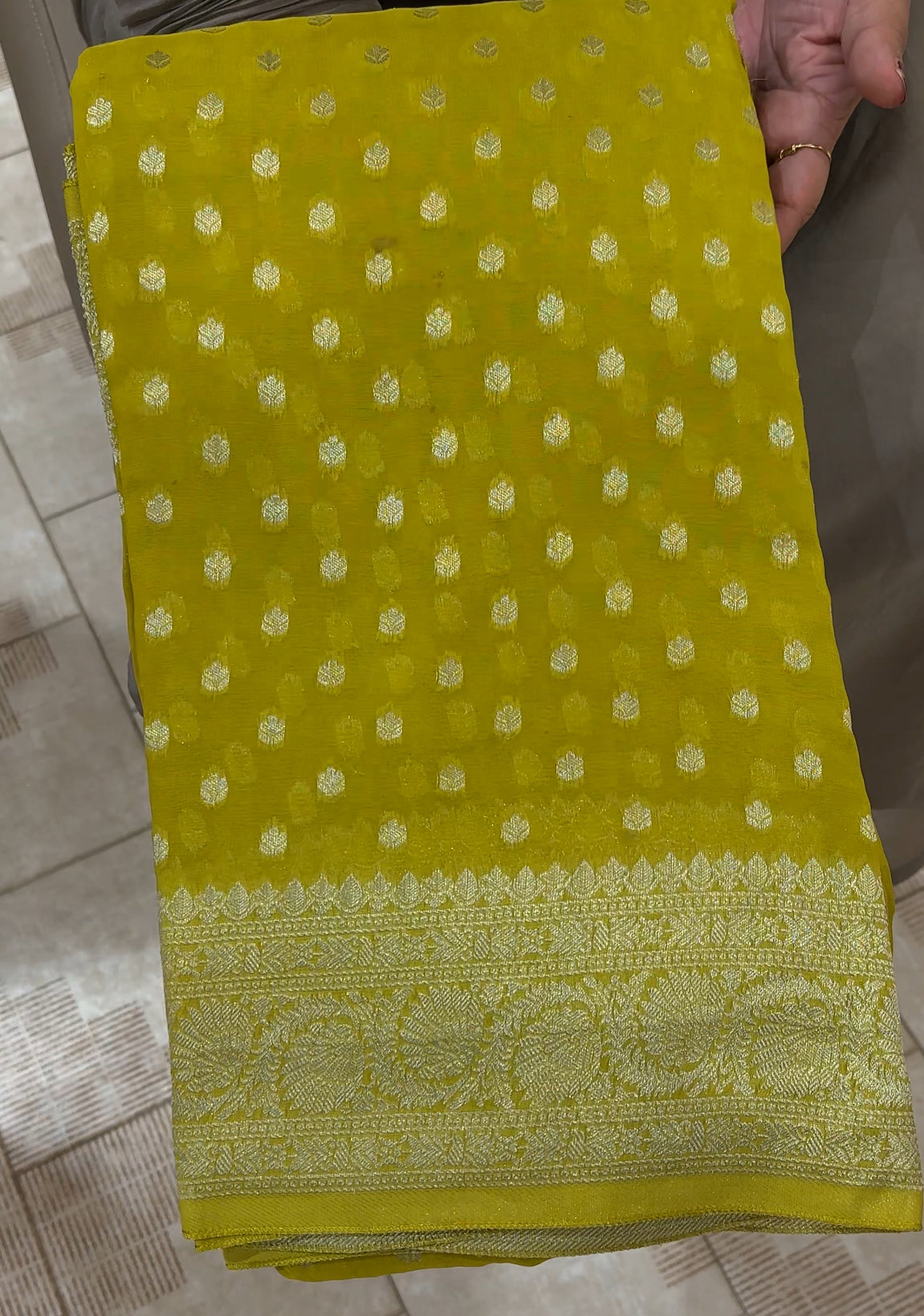 ORGANZA BANARASI SAREES - IHA 25849