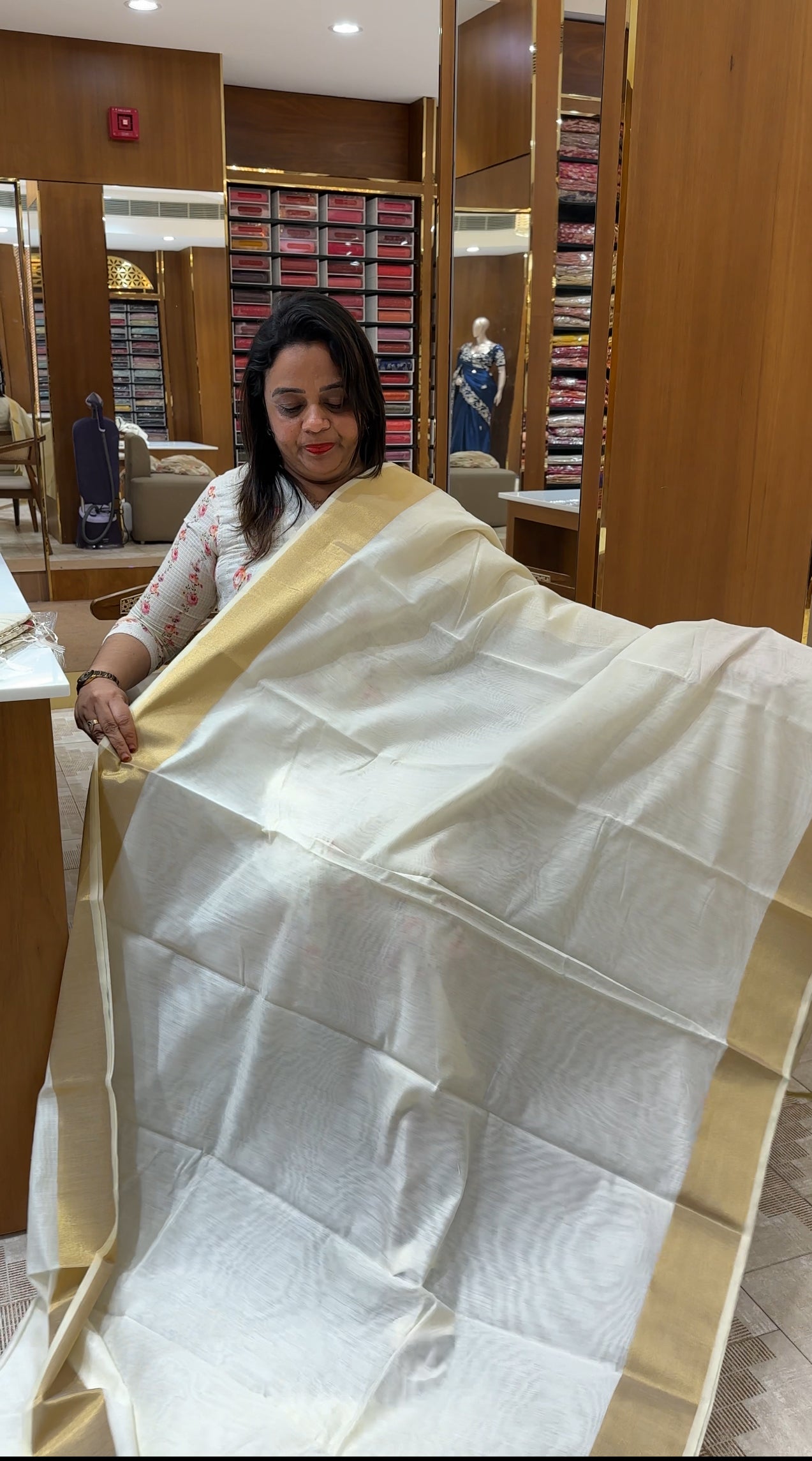MALAI CHANDERI SAREES IHA 25085