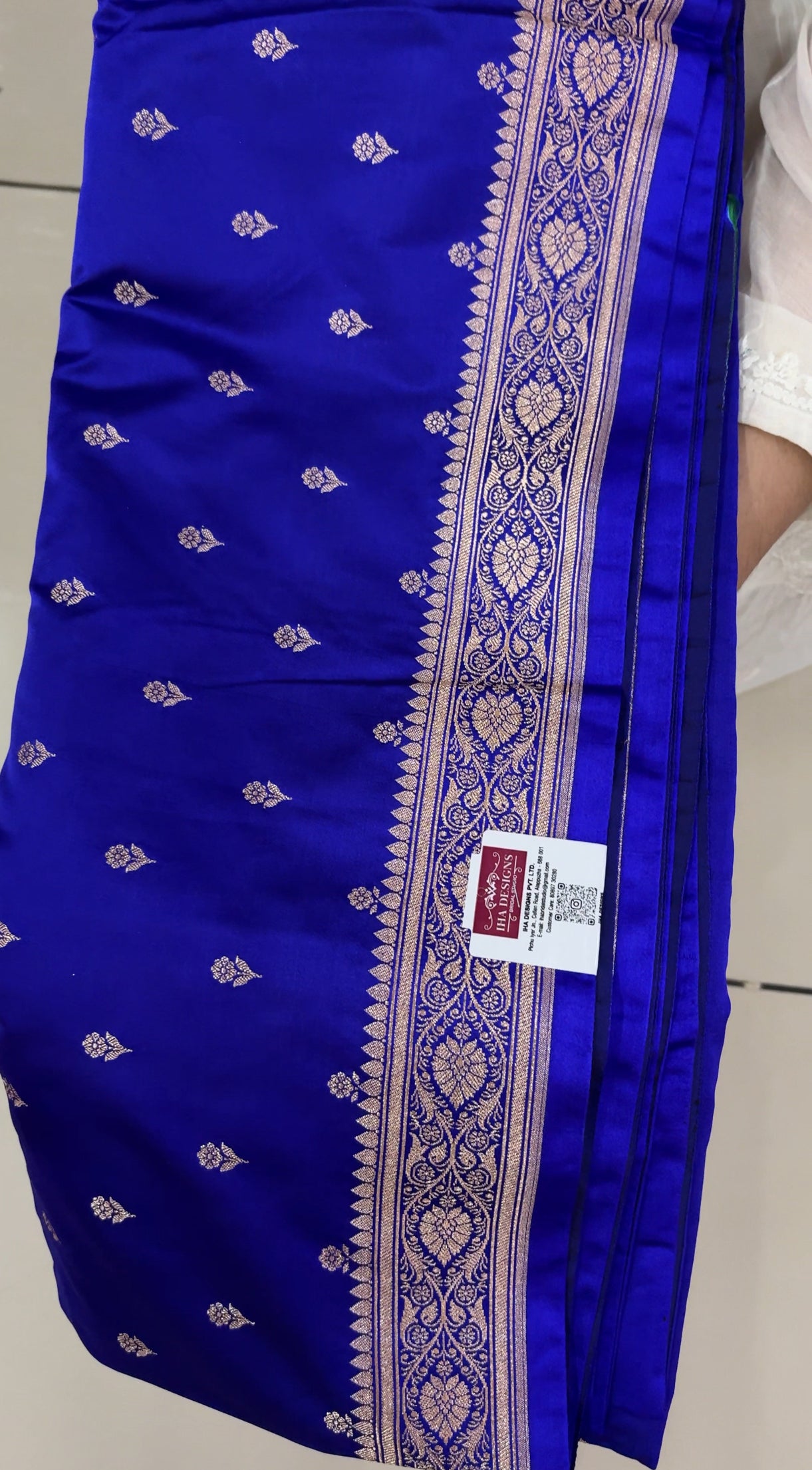 SEMI KATAN BANARASI SAREES - IHA 24623