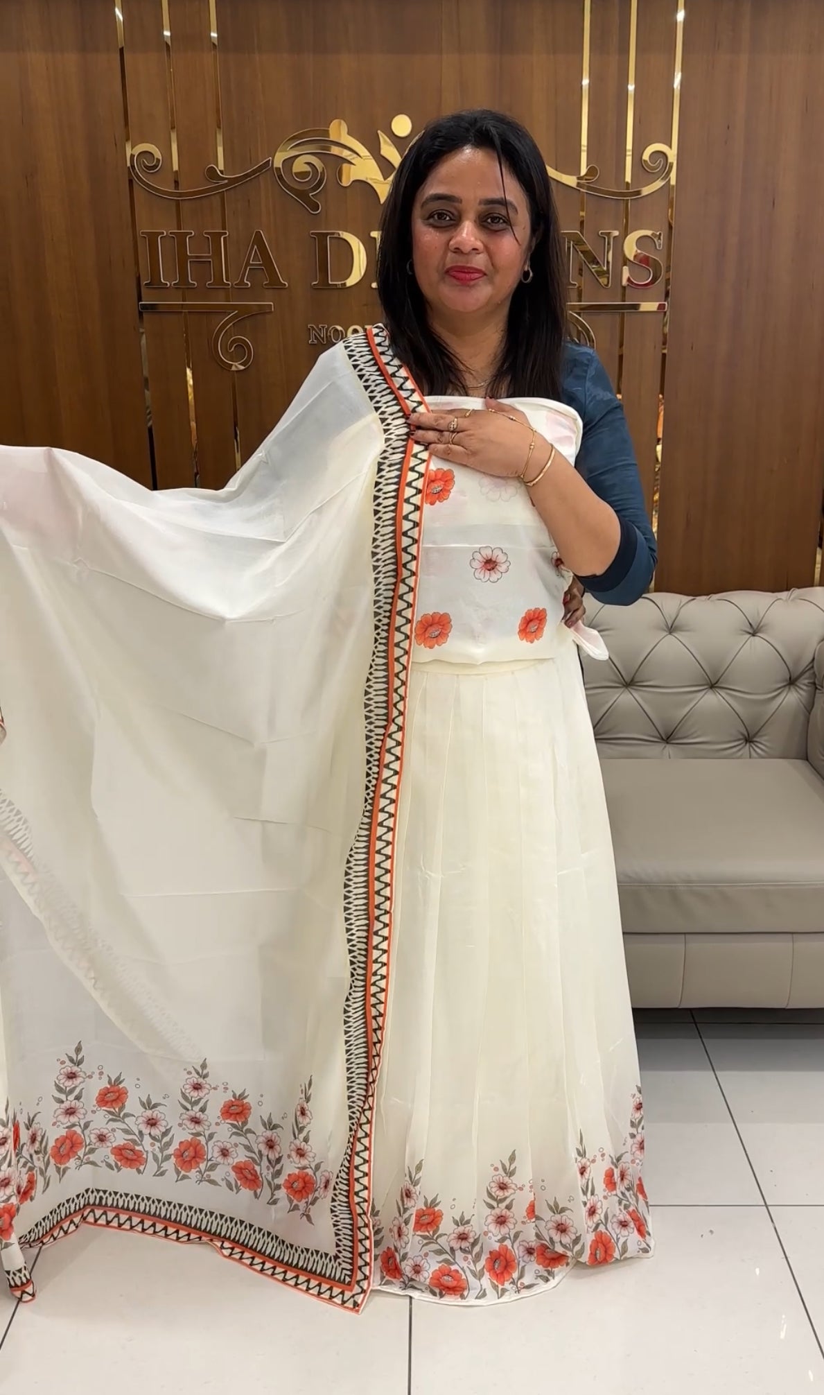 SEMI STITCHED DHAVANI SETS - IHA 25932