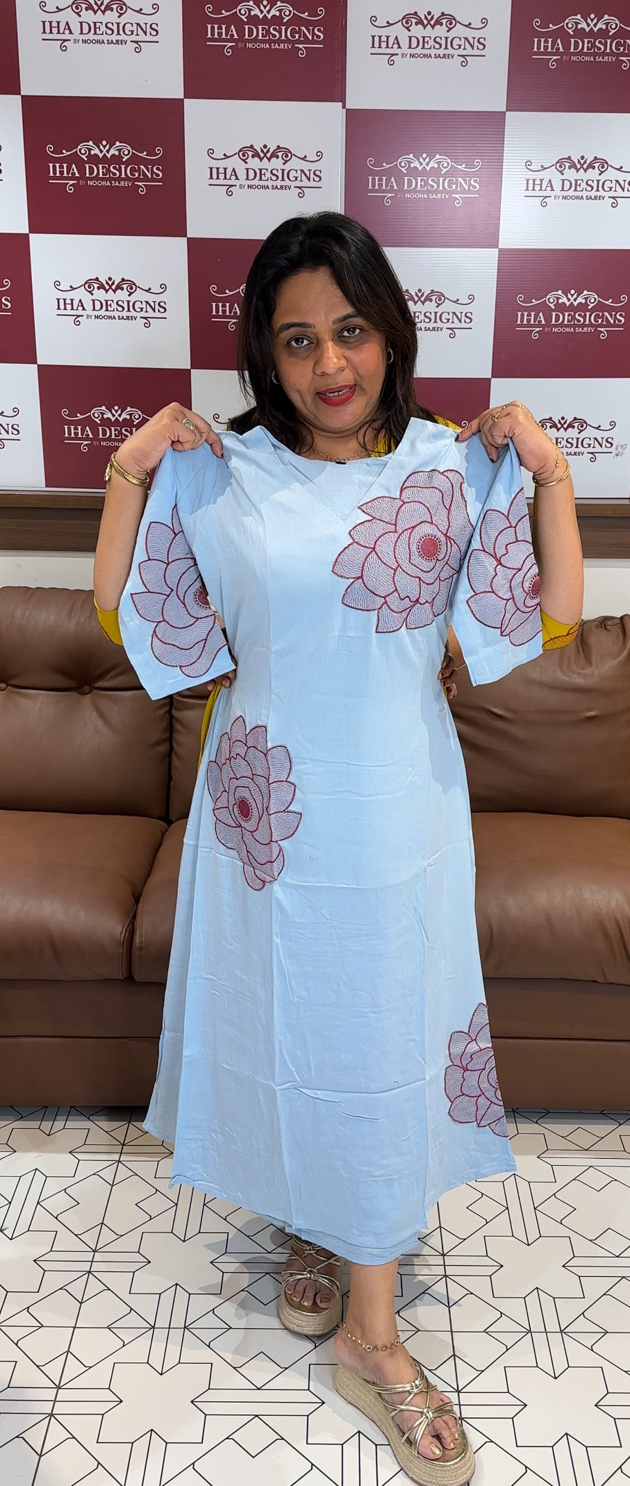 CRUSHED RAYON ALINE TOPS - IHA 24665