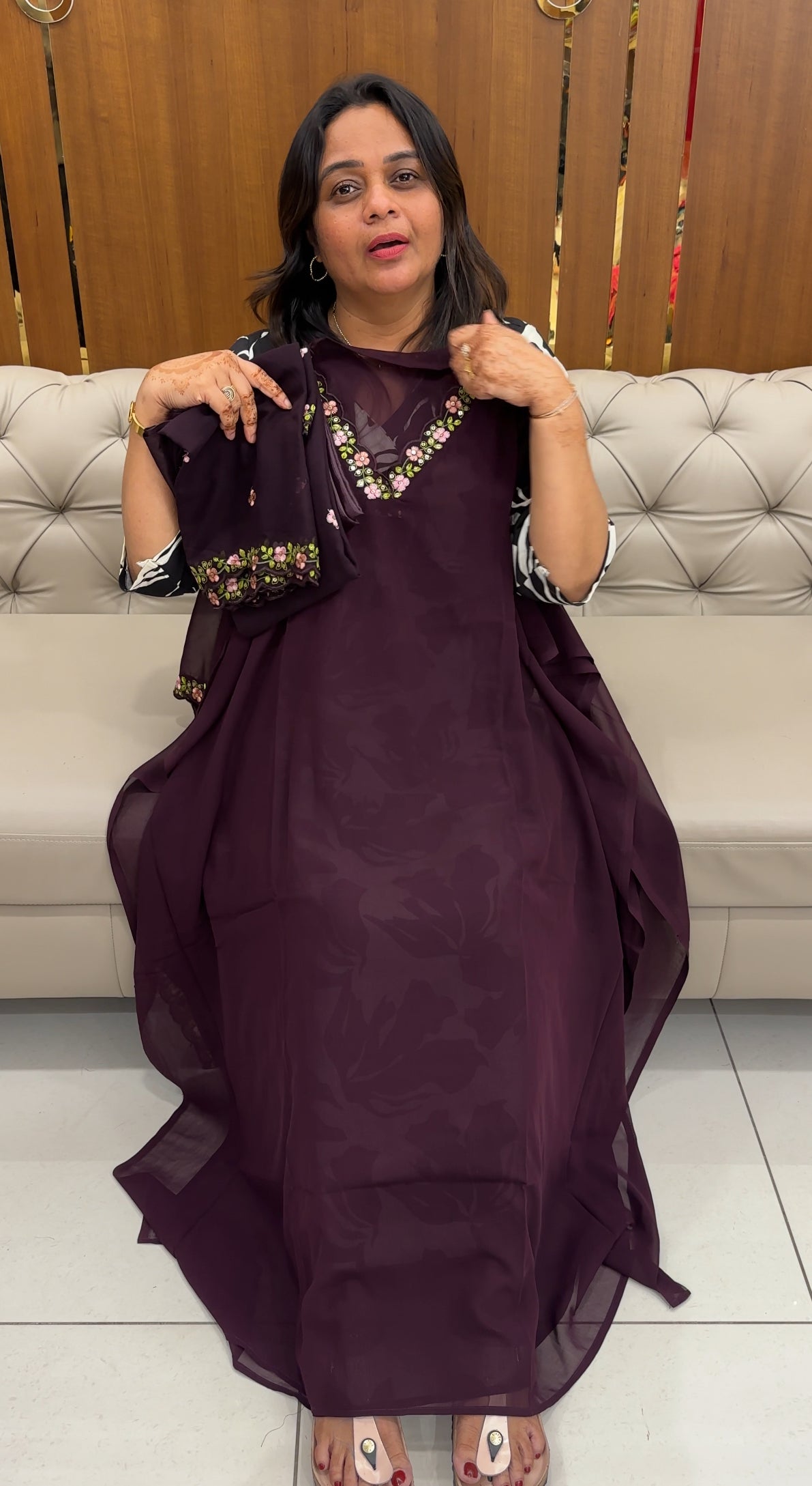 FAUX GEORGETTE UNSTITCHED SALWAR SUITS - IHA 27387