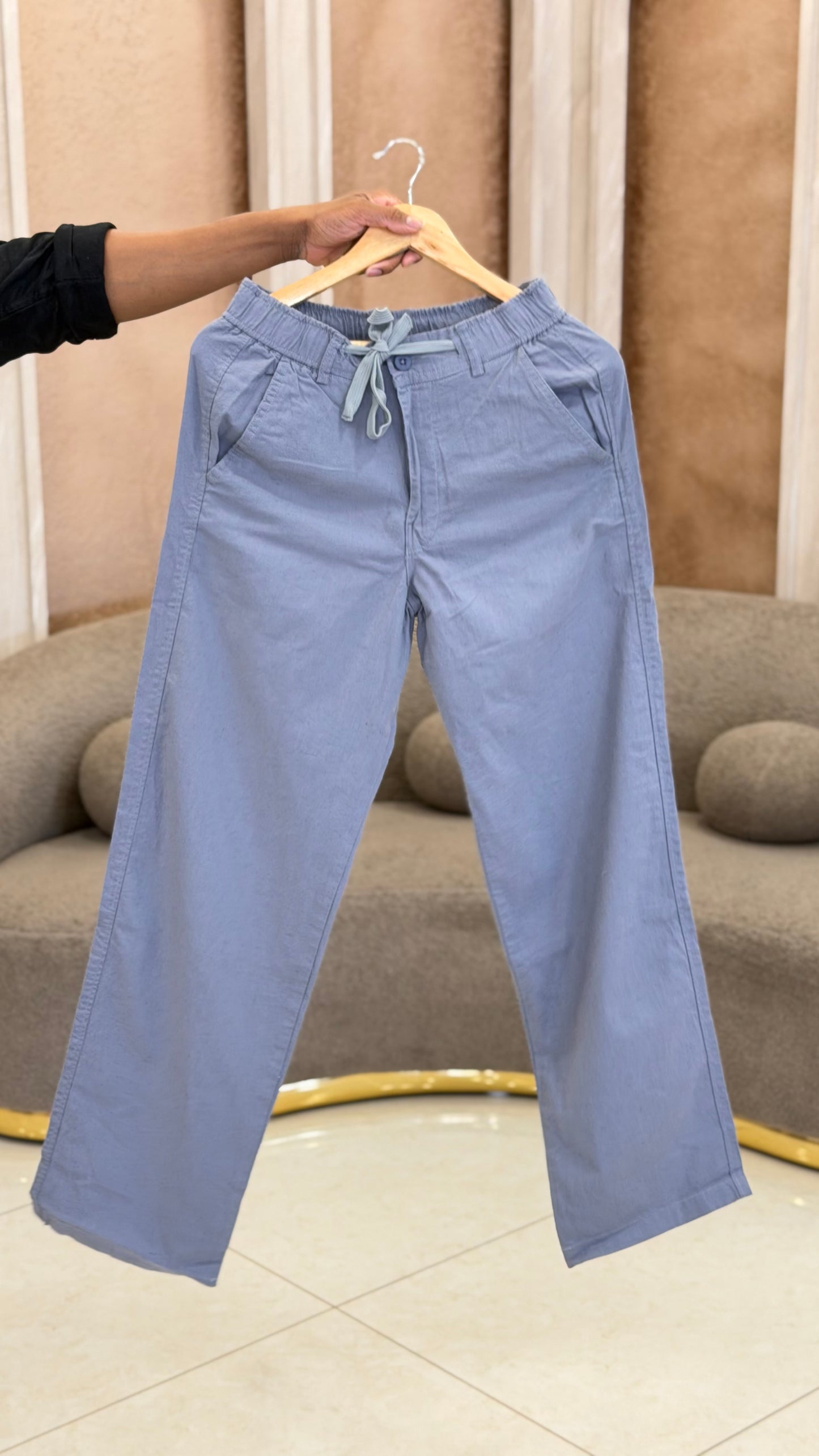 MENS LINEN PANTS - IHA 31619
