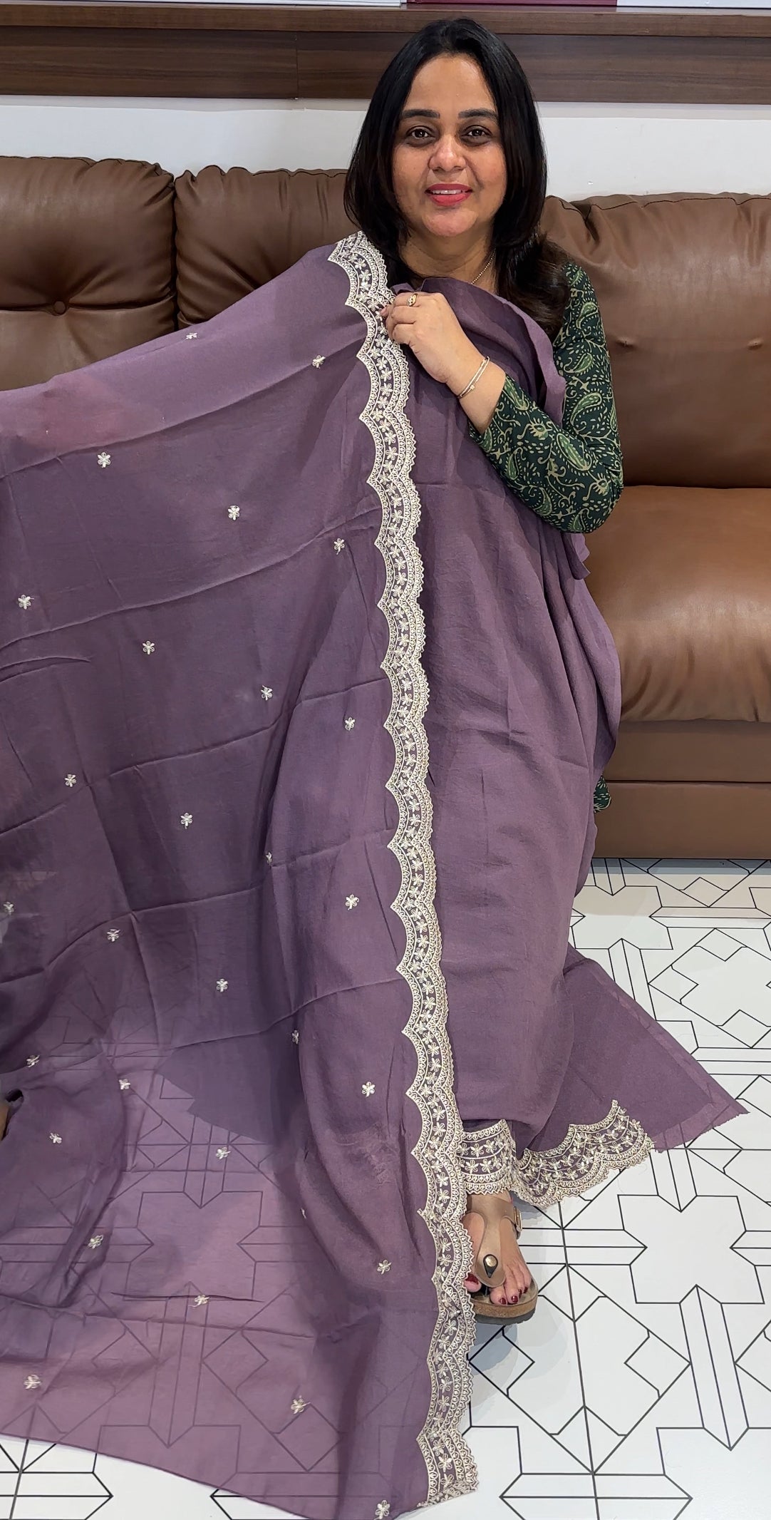 SEMI SILK UNSTITCHED SALWAR SUITS - IHA 27368
