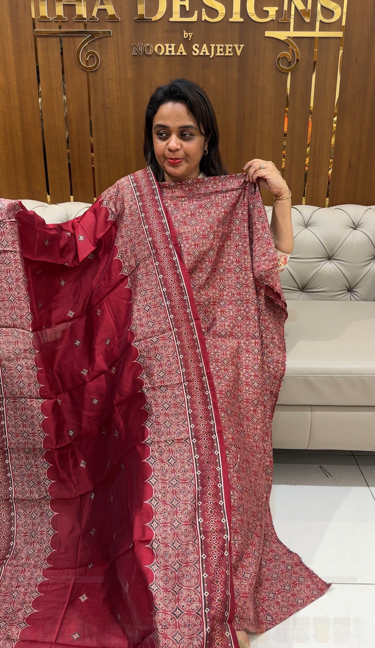 MODAL CHANDERI UNSTITCHED SALWAR SUITS - IHA 25066