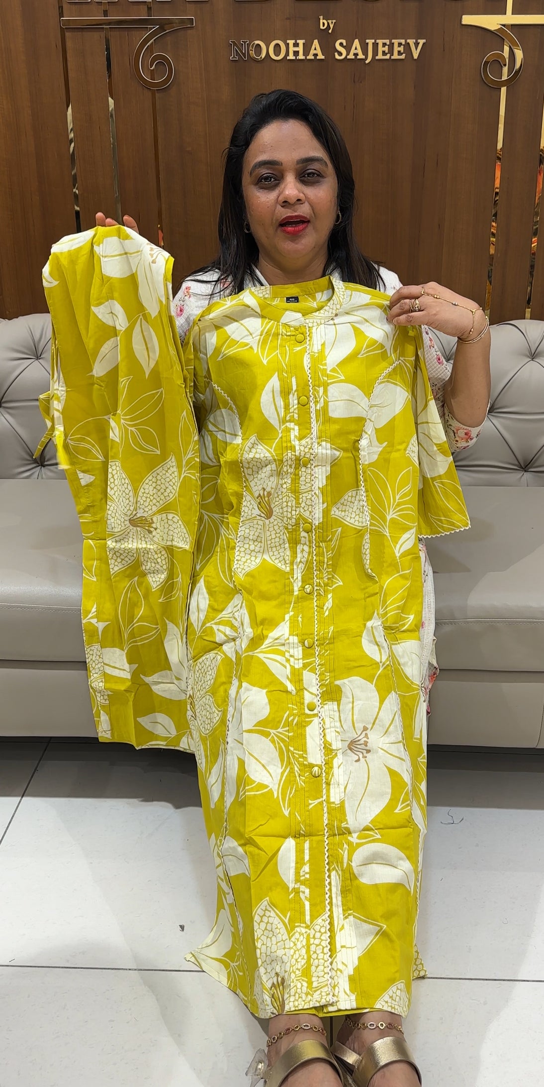 COTTON PRINTED CO-ORDS SETS - IHA 25091