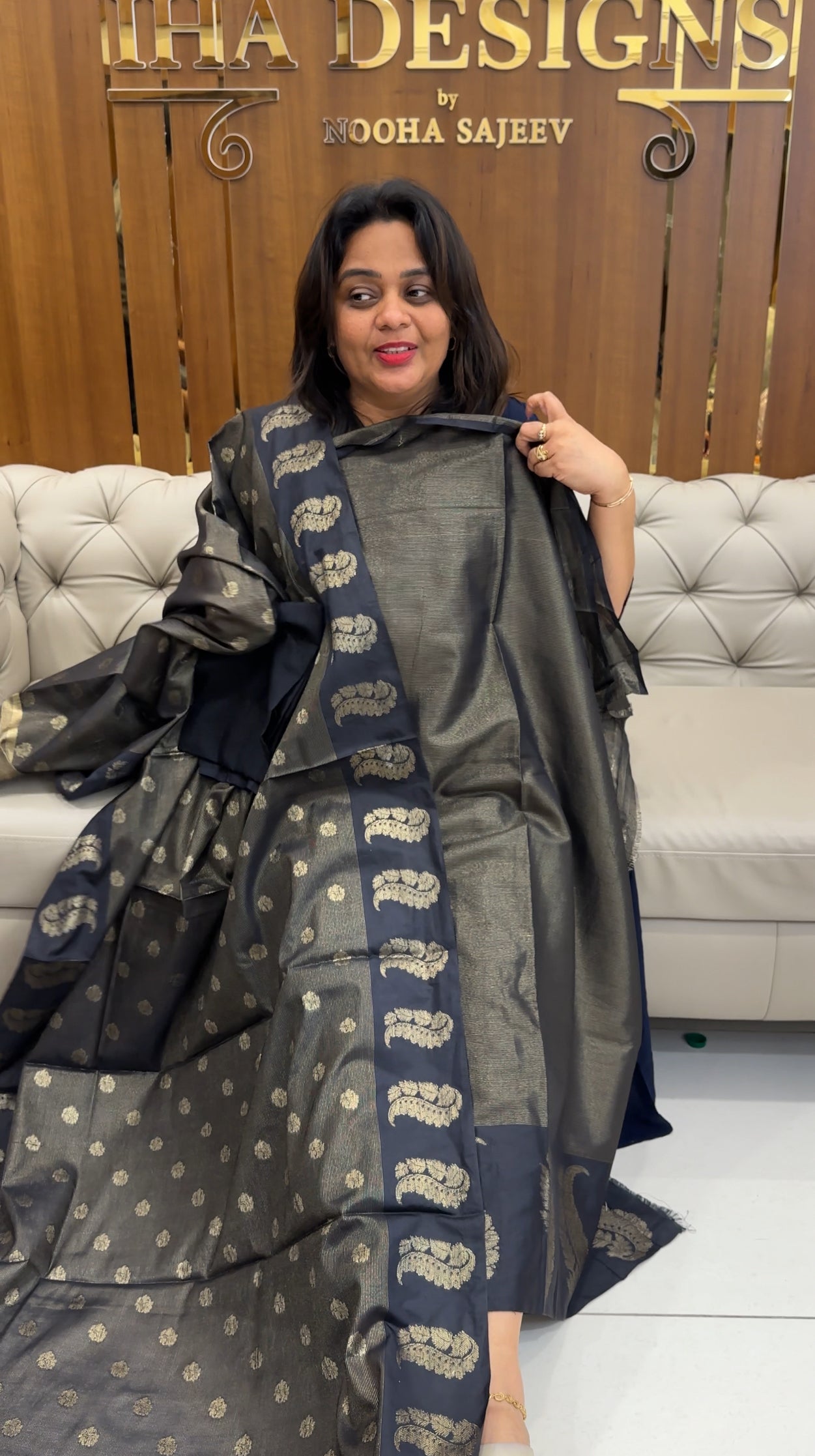 SEMI BANARASI UNSTITCHED SALWAR SUITS - IHA 25197