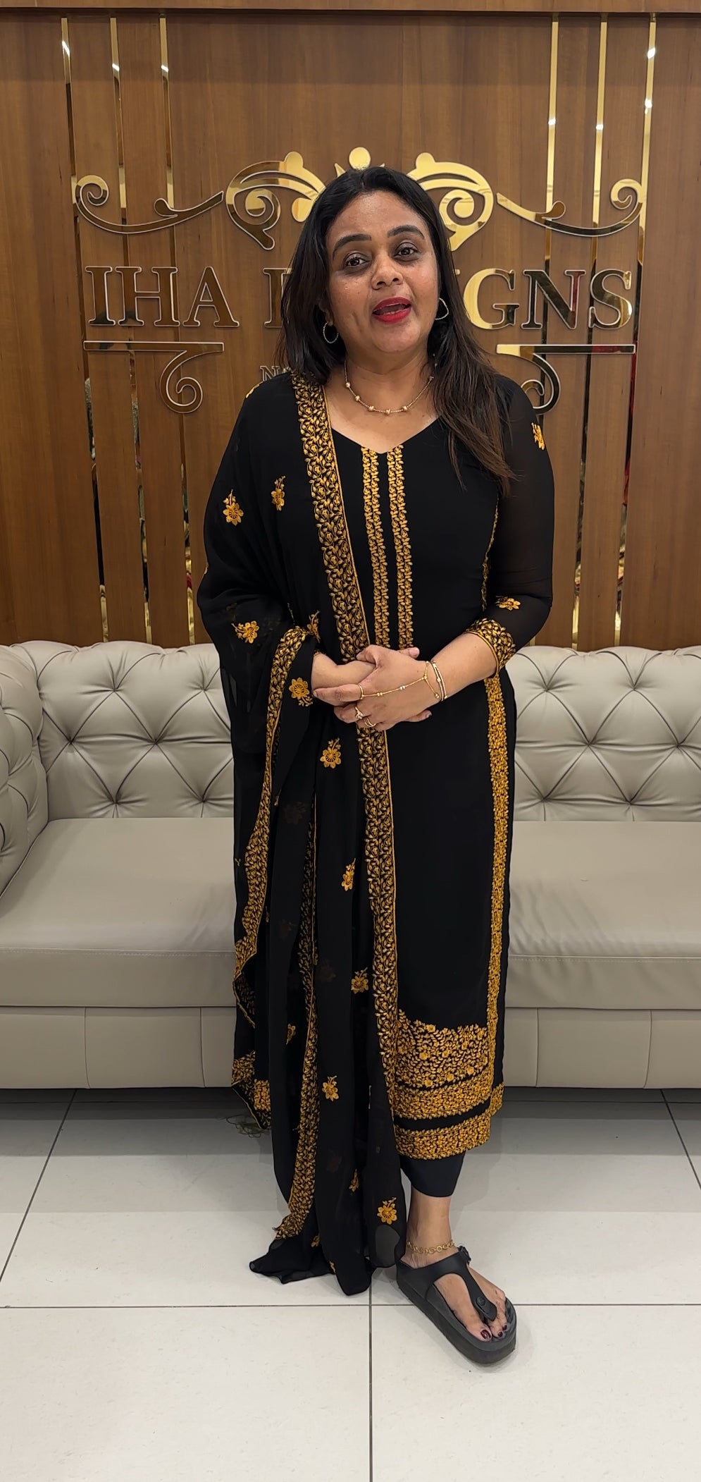 FORWARD GEORGETTE UNSTITCHED SALWAR SUITS - IHA 26354