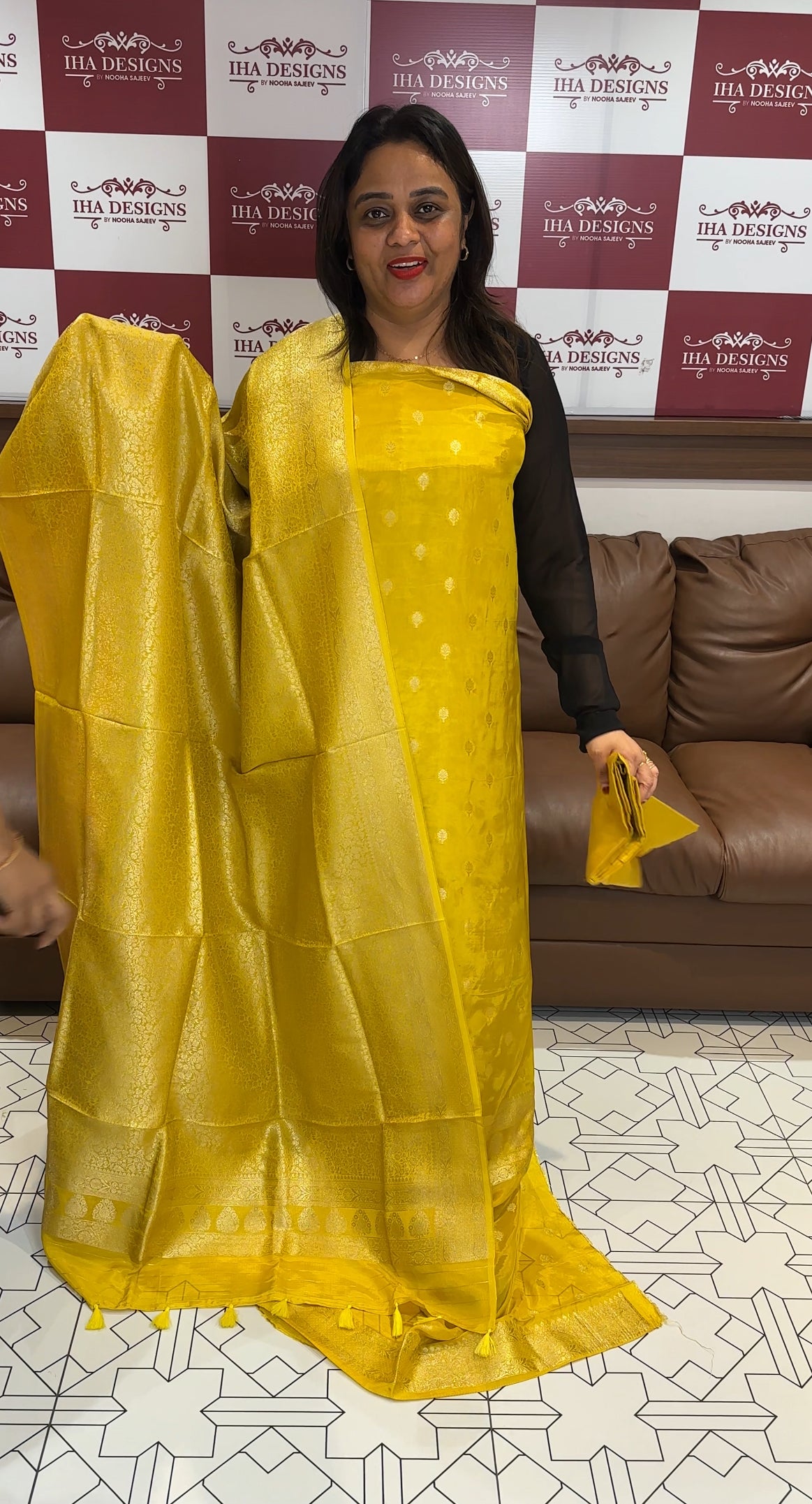 SILK BANARASI UNSTITCHED SALWAR SUITS - IHA 24742