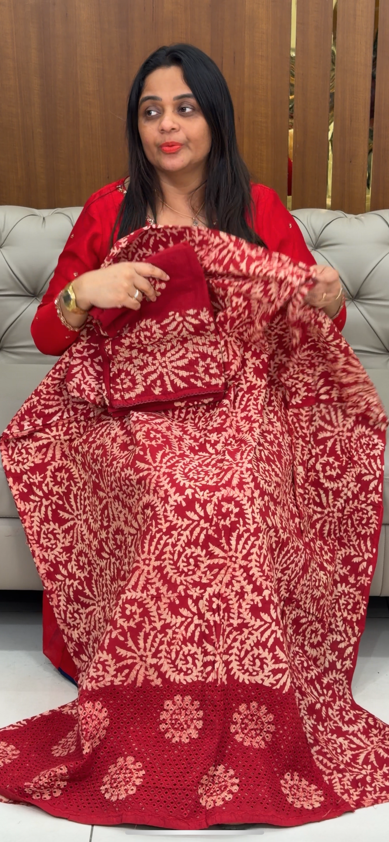 COTTON UNSTITCHED SALWAR SUITS - IHA 29800