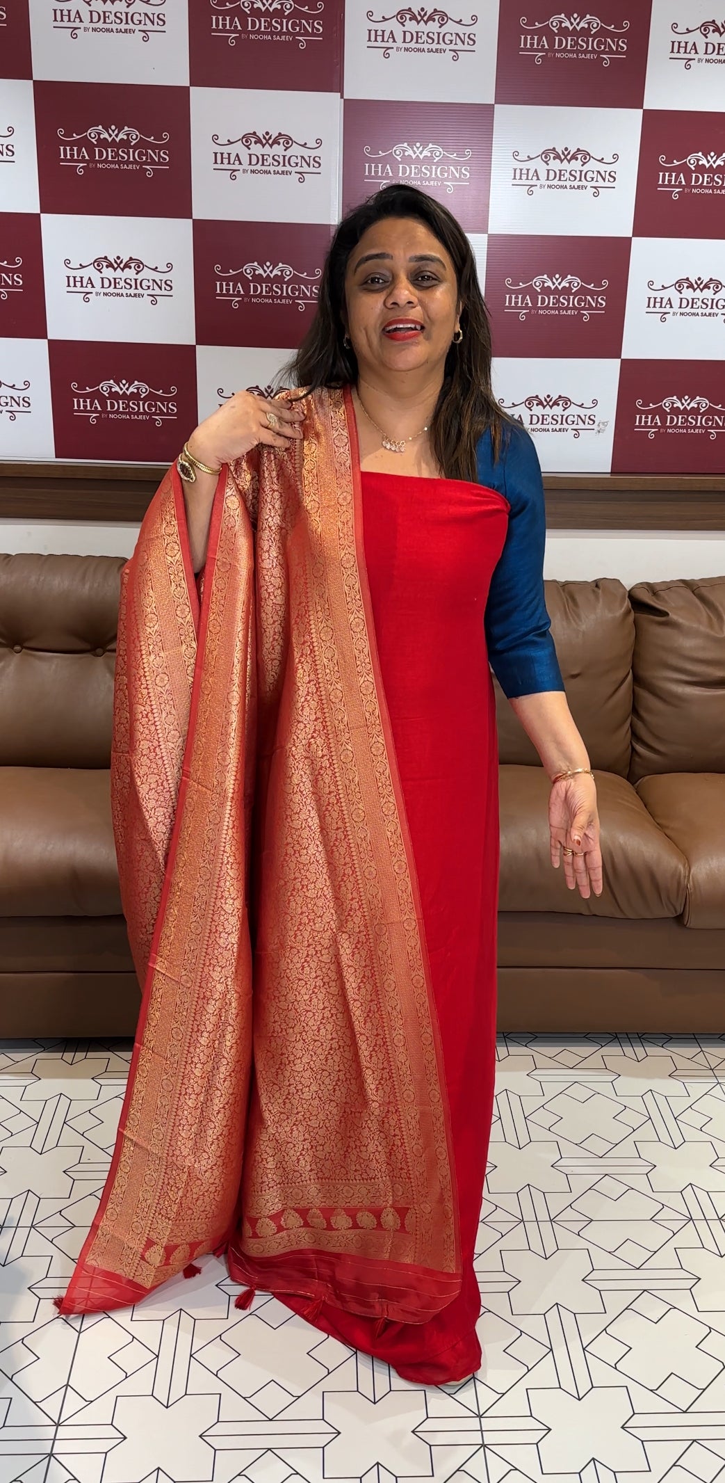 IHA'S IN-HOUSE SEMI RAW SILK UNSTITCHED SALWAR SUITS - IHA 24795