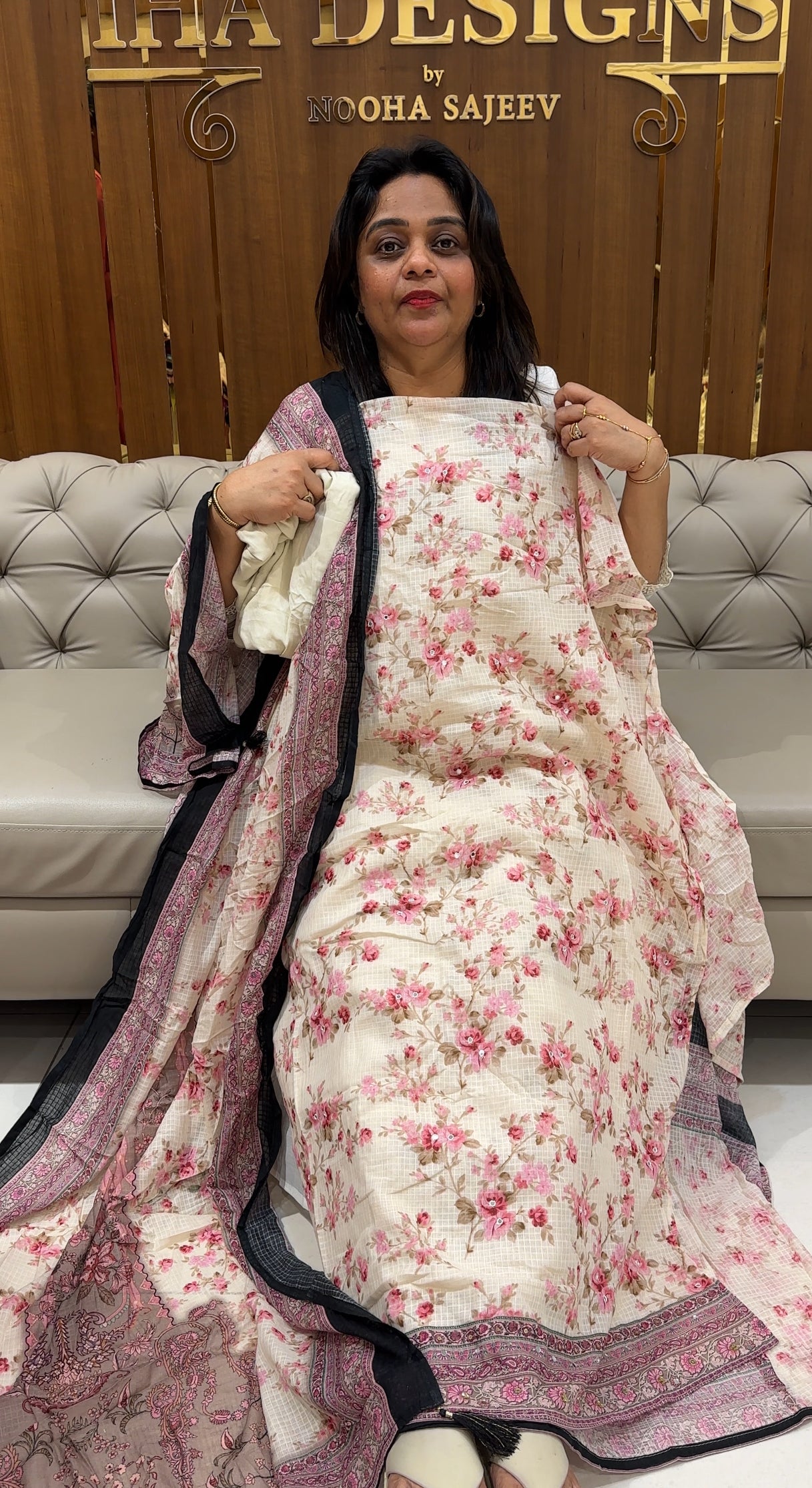 PRINTED KOTA UNSTITCHED SALWAR SUITS - IHA 24914