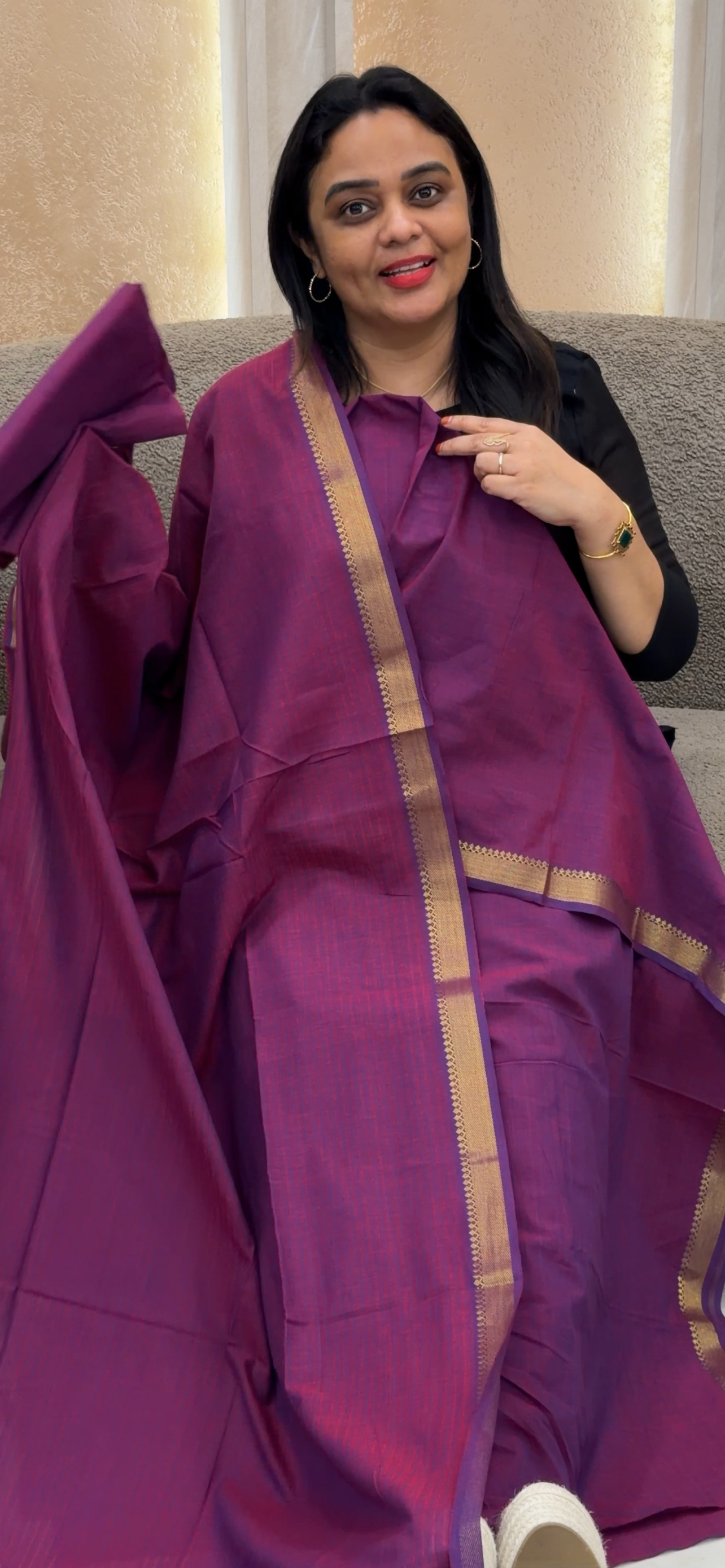 HANDLOOM UNSTITCHED SALWAR SUITS - IHA 33371