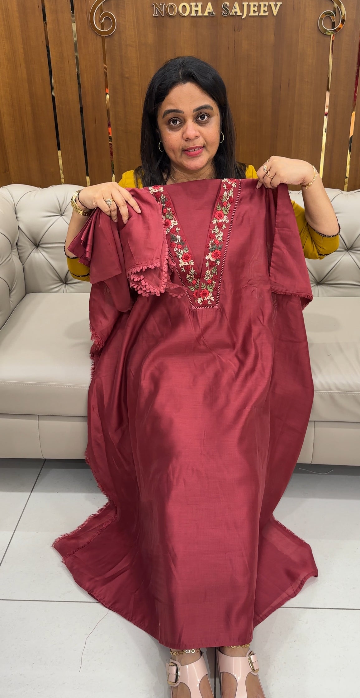 MALAI CHANDERI UNSTITCHED SALWAR SUITS - IHA 26774