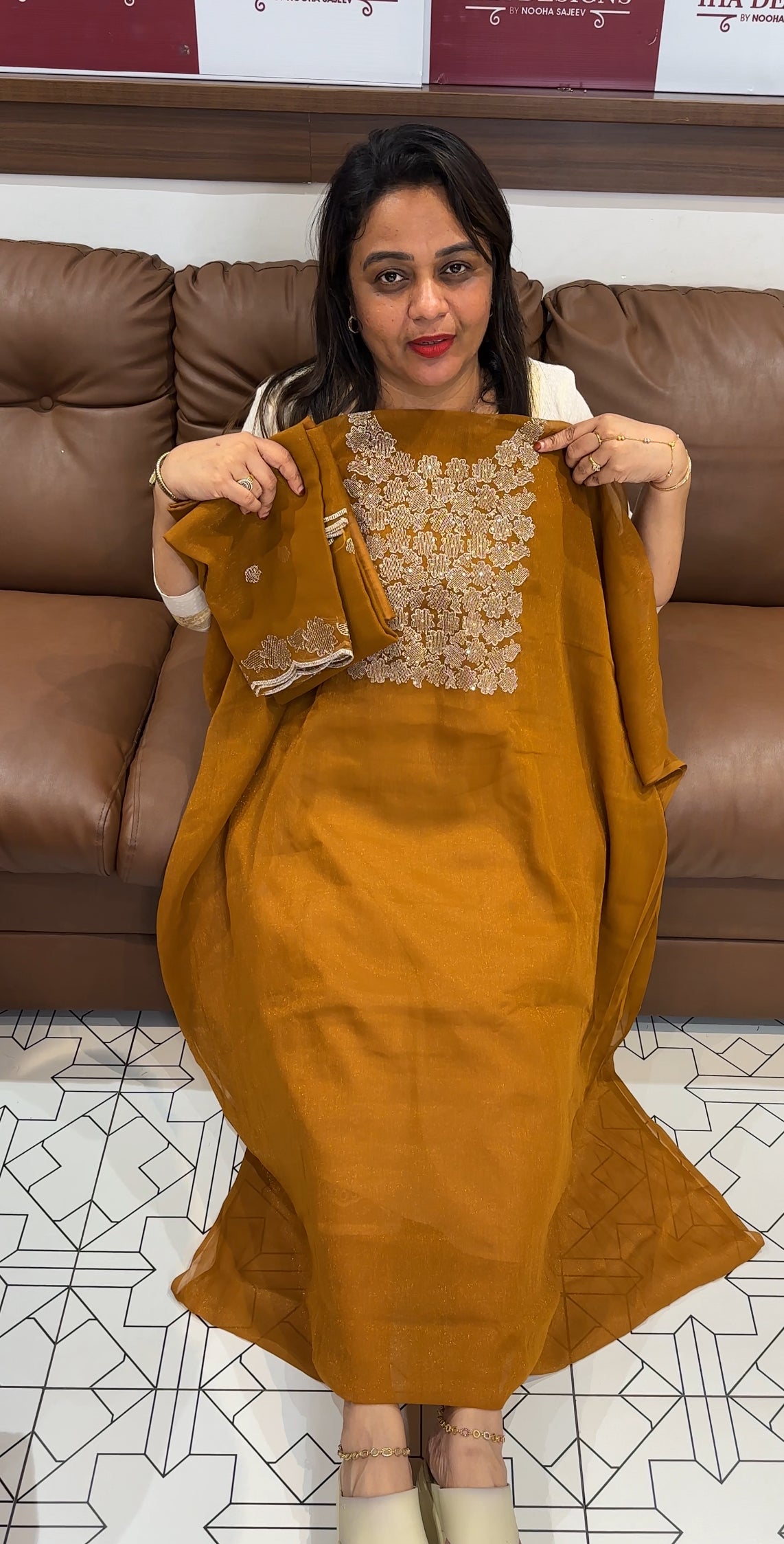 CHIFFON UNSTITCHED SALWAR SUITS - IHA 24692
