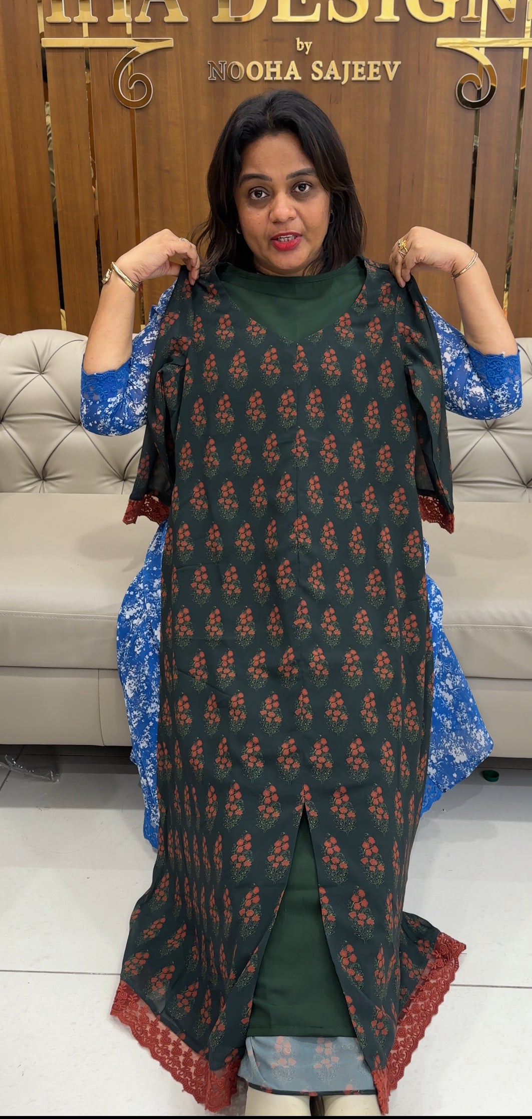 IHA'S IN-HOUSE PRINTEDALINE TOPS - IHA 25191