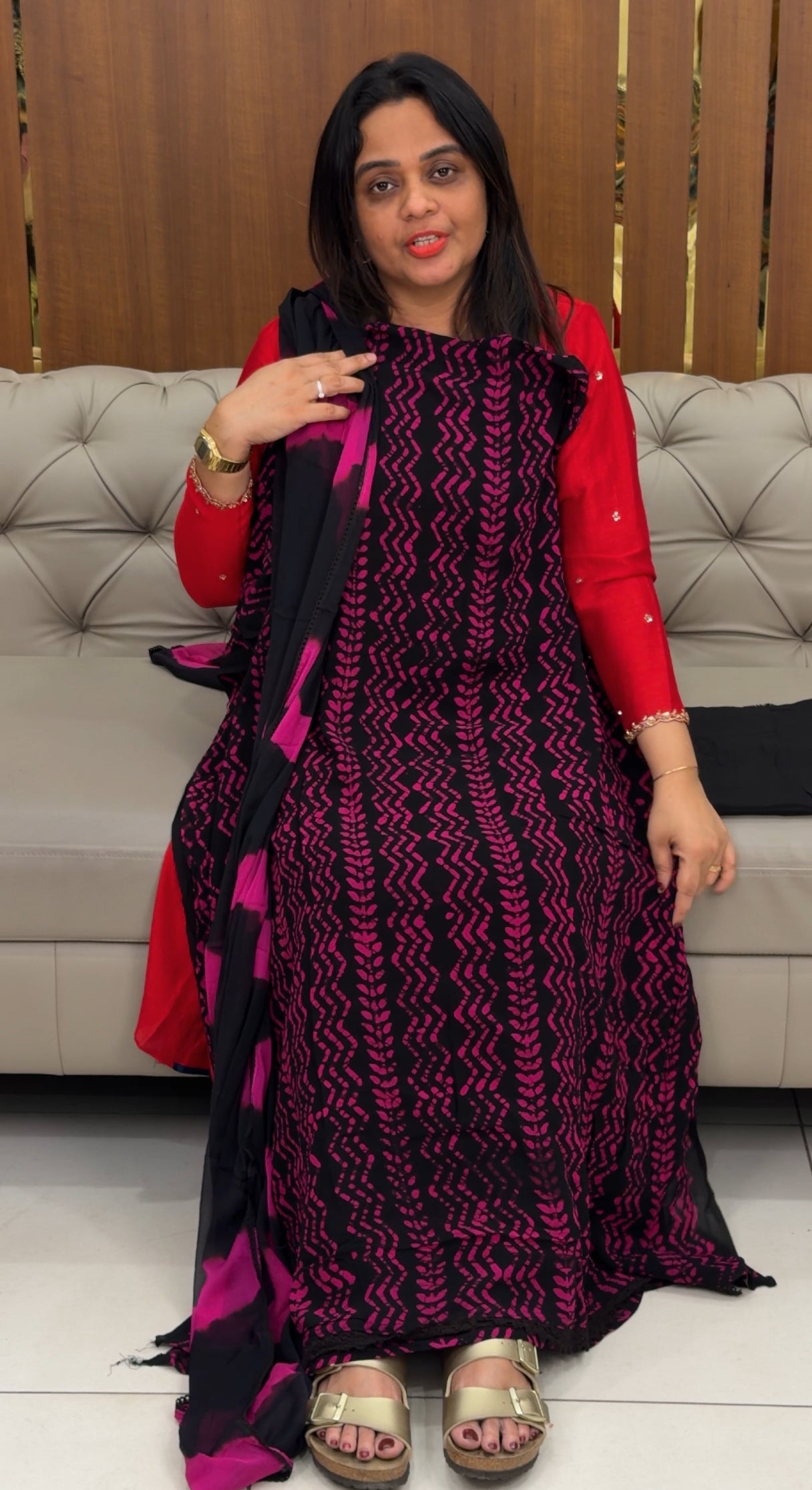 BATIK PRINTED UNSTITCHED SALWAR SUITS - IHA 29783