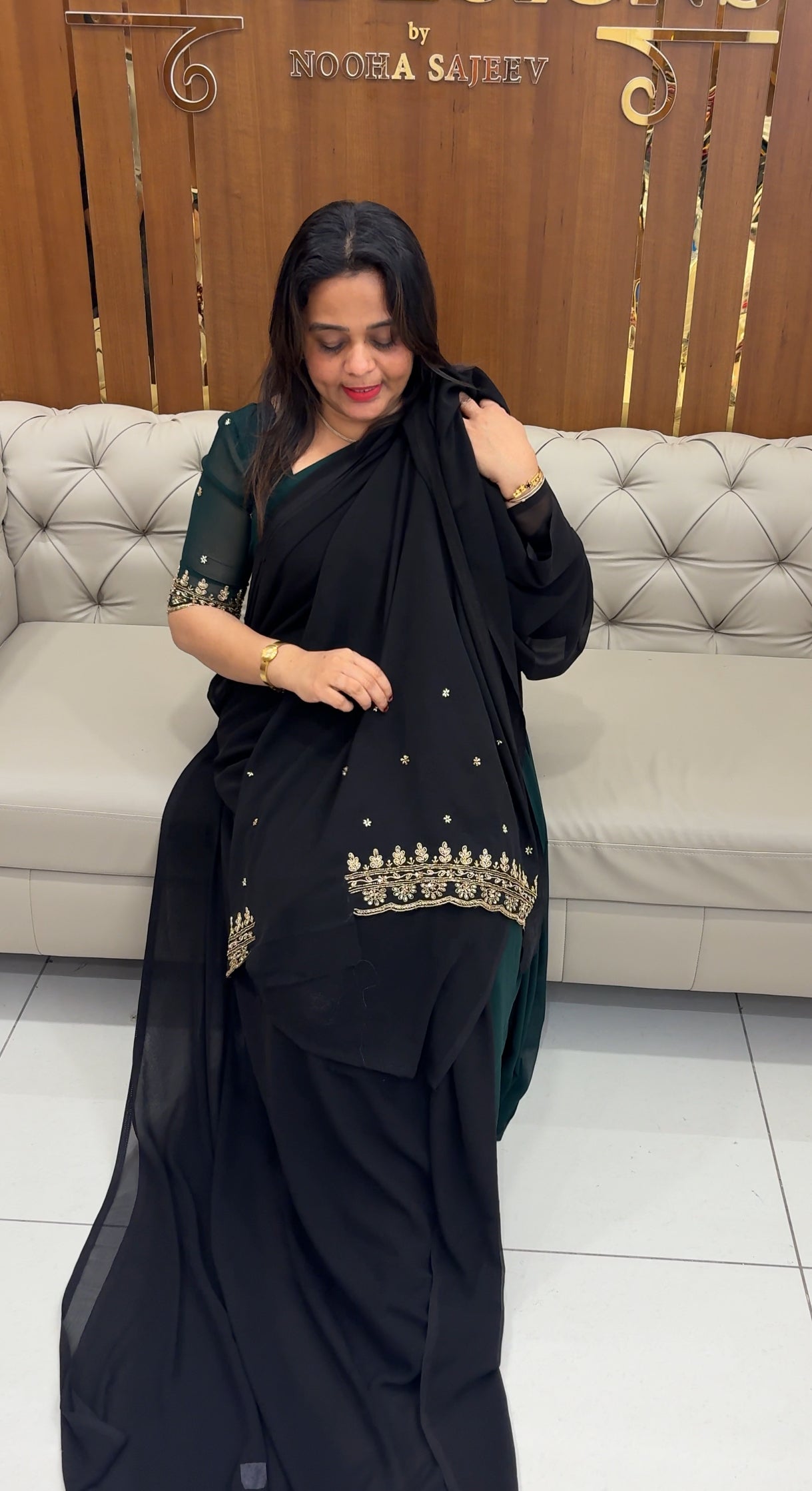 FAUX GEORGETTE SAREES - IHA 25709