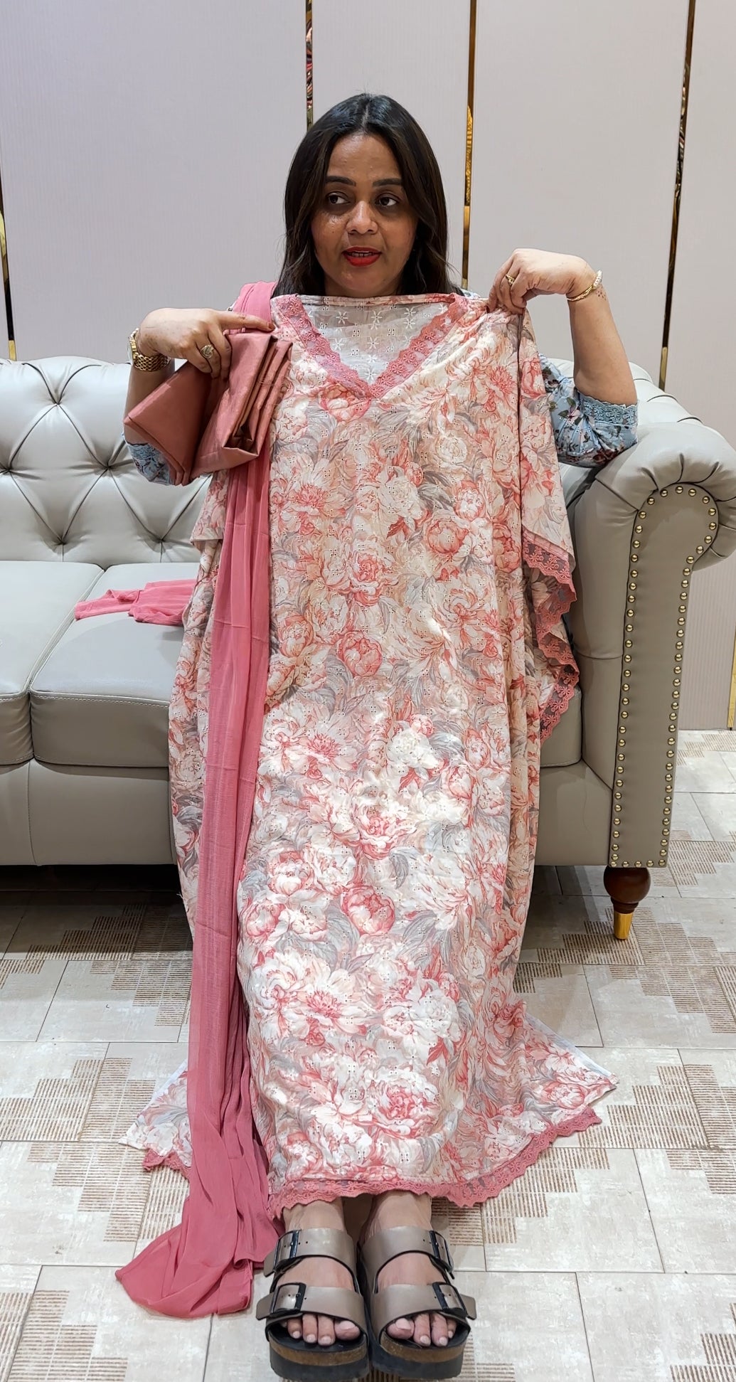 COTTON HAKOBA UNSTITCHED SALWAR SUITS - IHA 22201