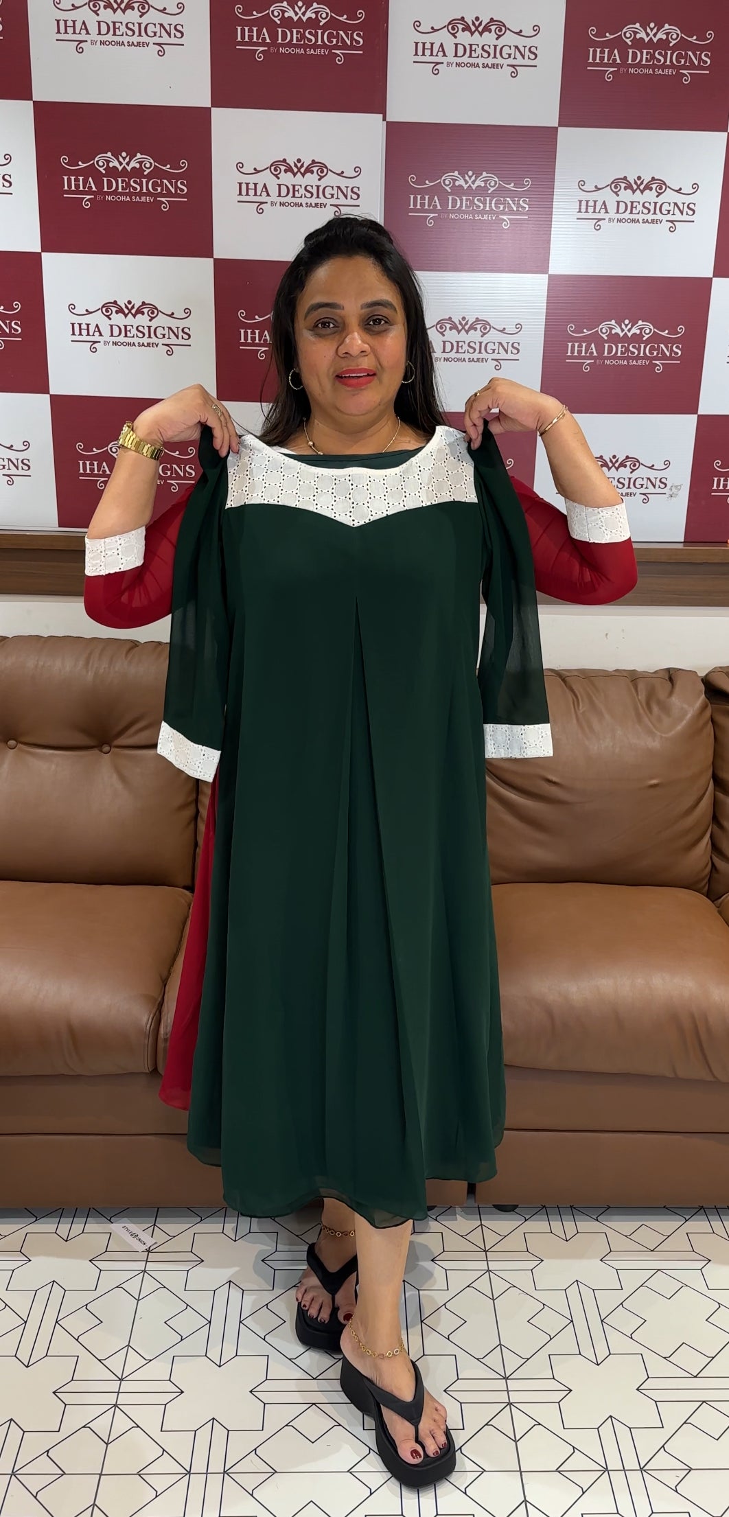 IHA'S IN-HOUSE DESIGNER FROCKS - IHA 27833