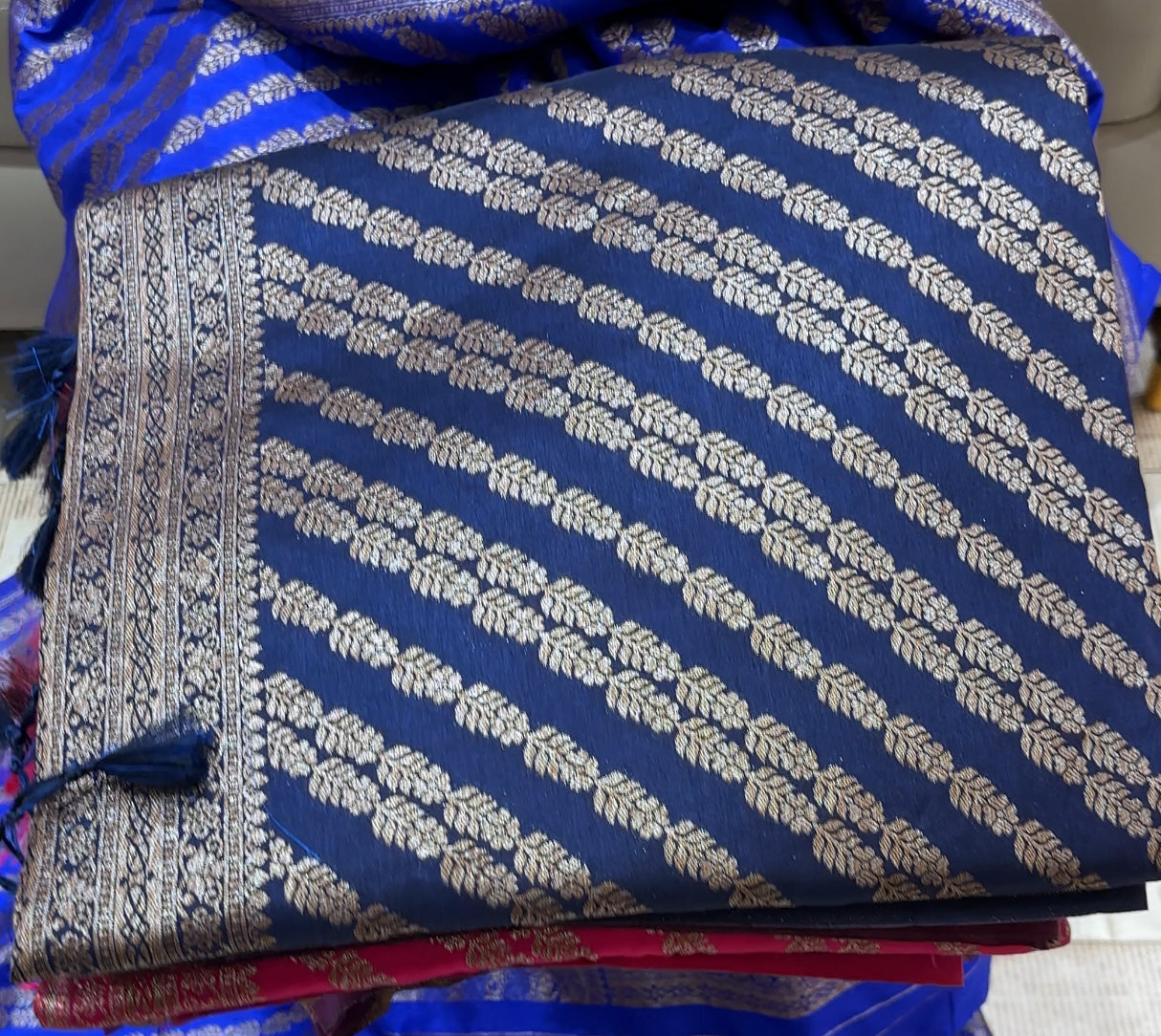 SEMI KATAN SAREES - IHA 21720