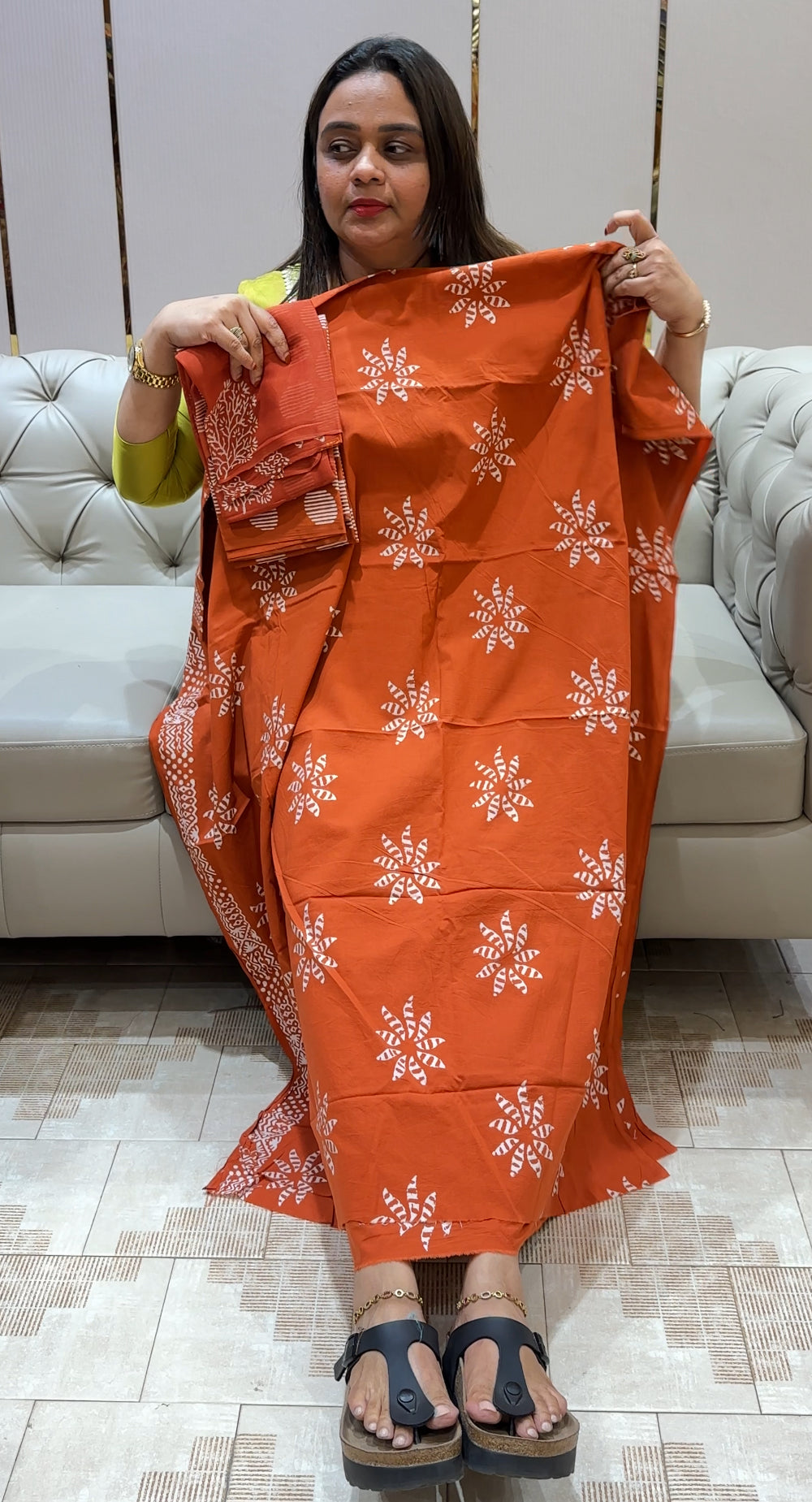 COTTON UNSTITCHED SALWAR SUITS - IHA 22596