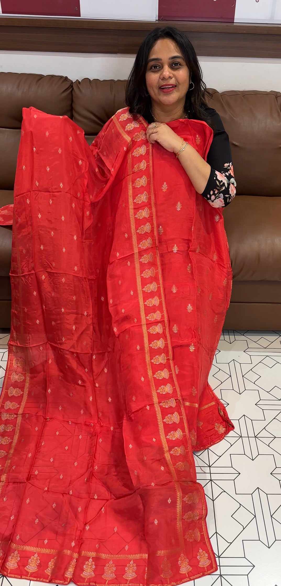 BANARASI UNSTITCHED SALWAR SUITS - IHA 26671