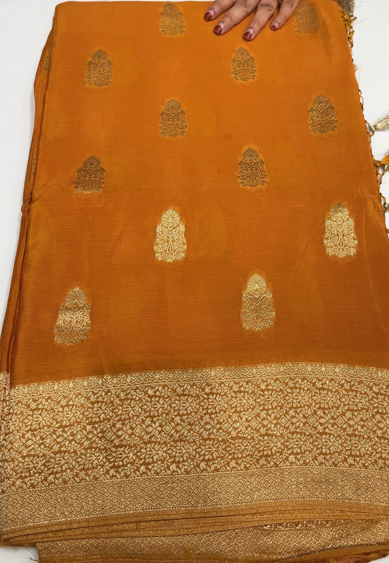 PLATINUM CHIFFON SAREES - IHA 24919