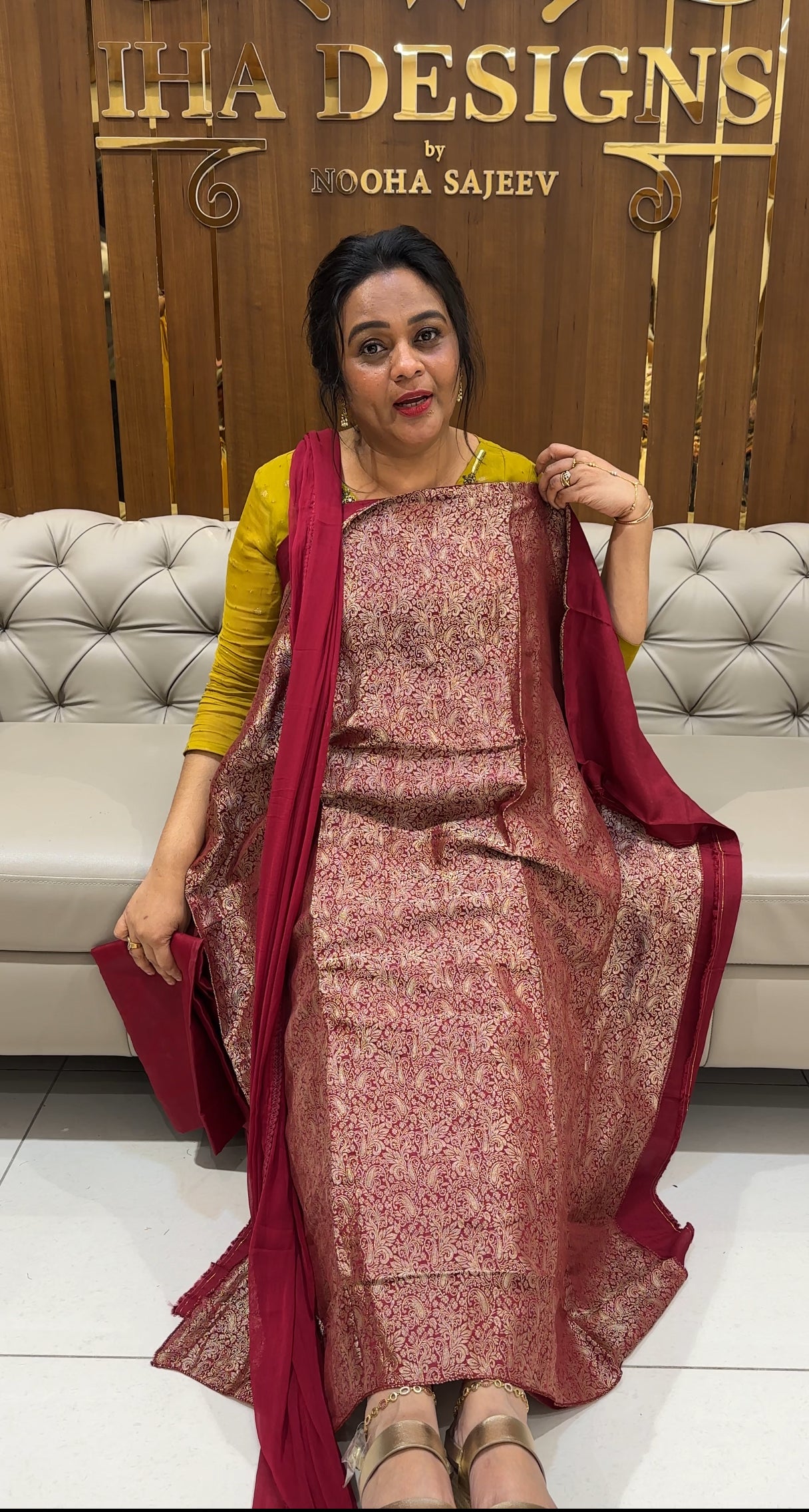 BANARASI UNSTITCHED SALWAR SUITS - IHA 24975