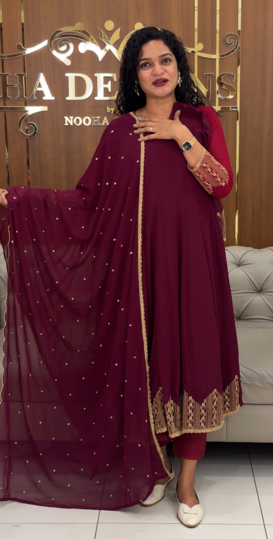 GEORGETTE TOP ,BOTTOM AND DUPATTA - IHA 29358