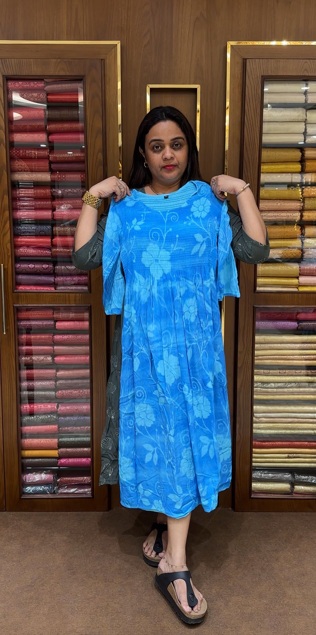 SMOKING PRINTED TOPS - IHA 21903