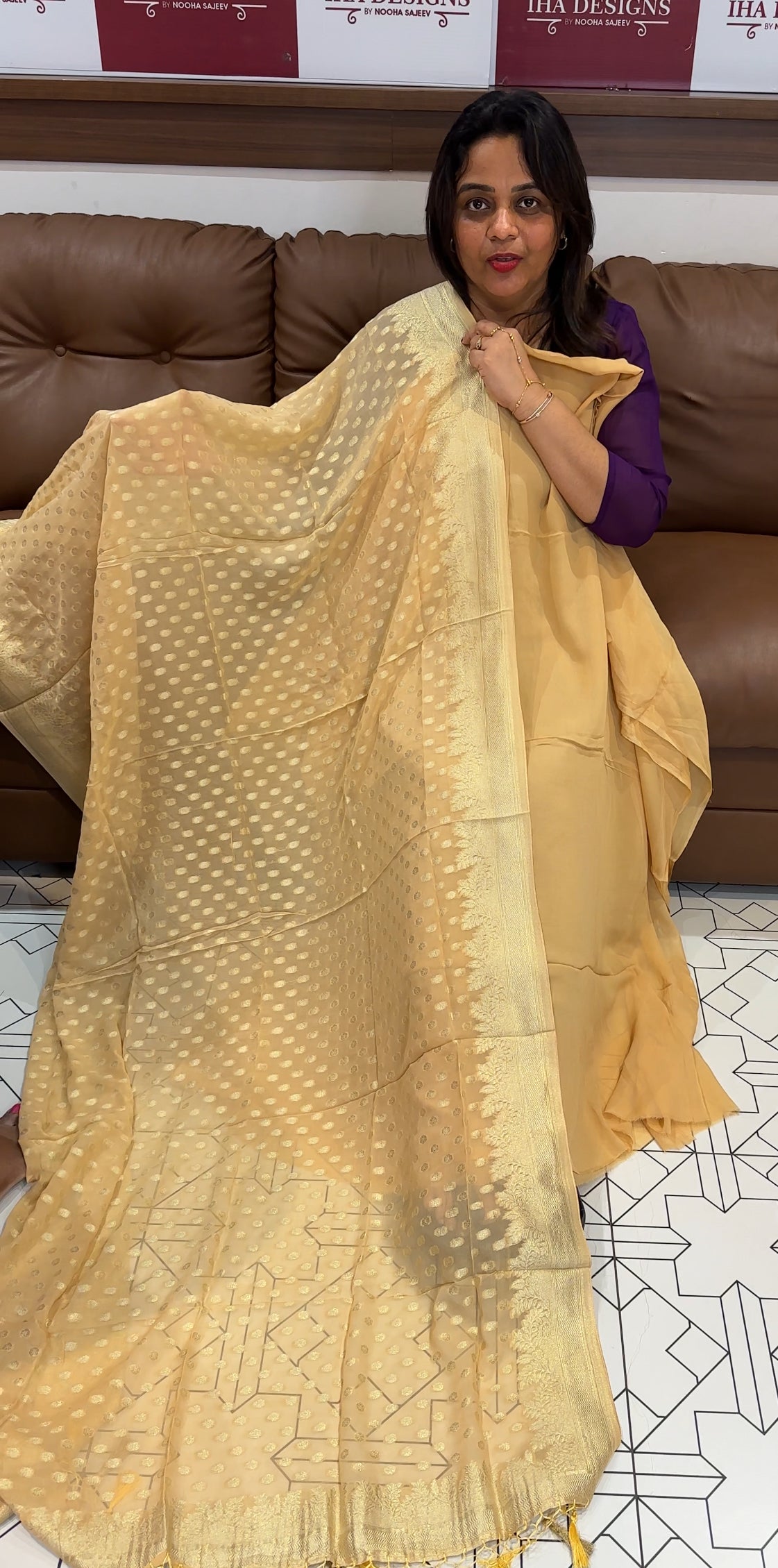 BANARASI UNSTITCHED SALWAR SUITS - IHA 24666