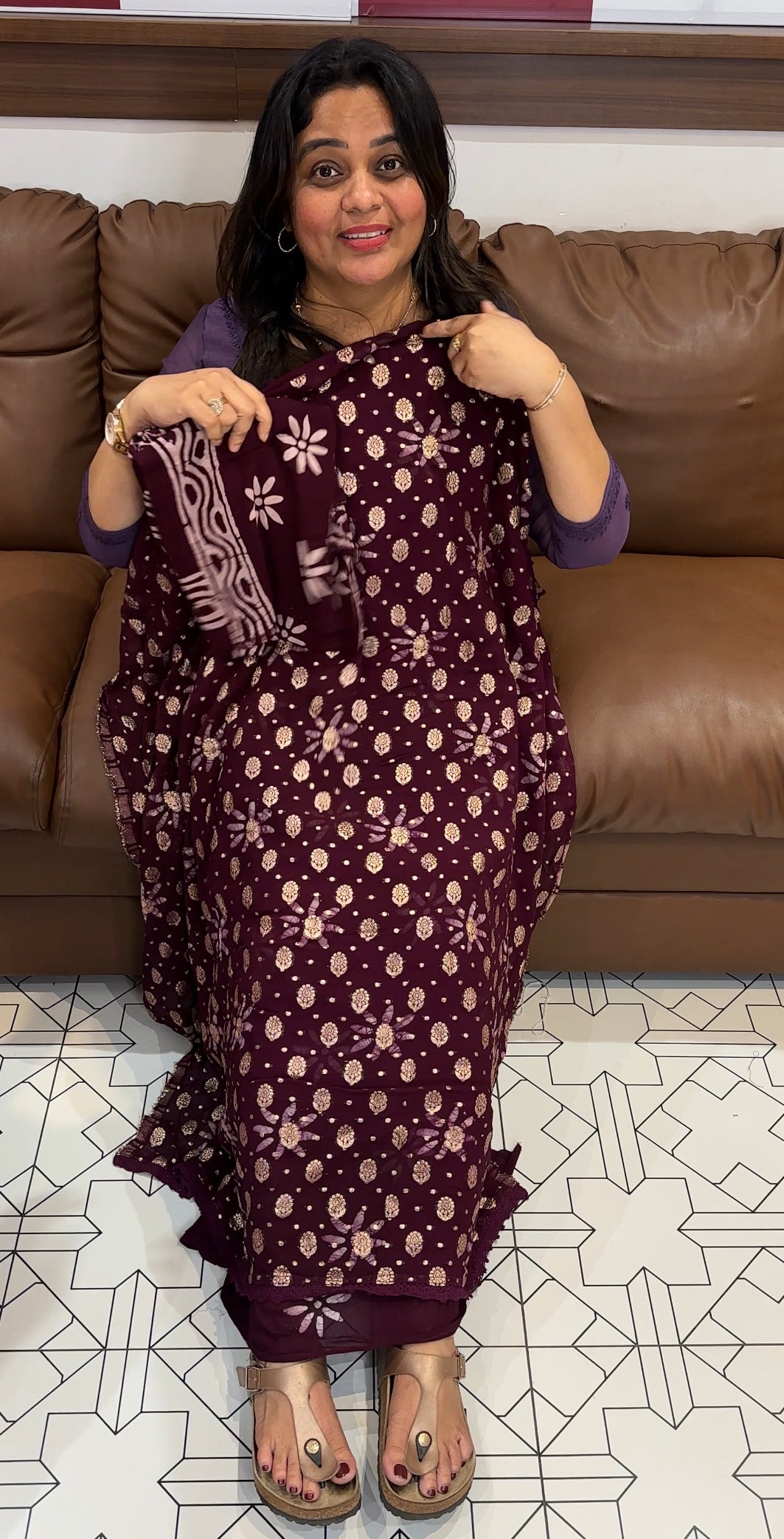 VISCOSE GEORGETTE UNSTITCHED SALWAR SUITS - IHA 27288
