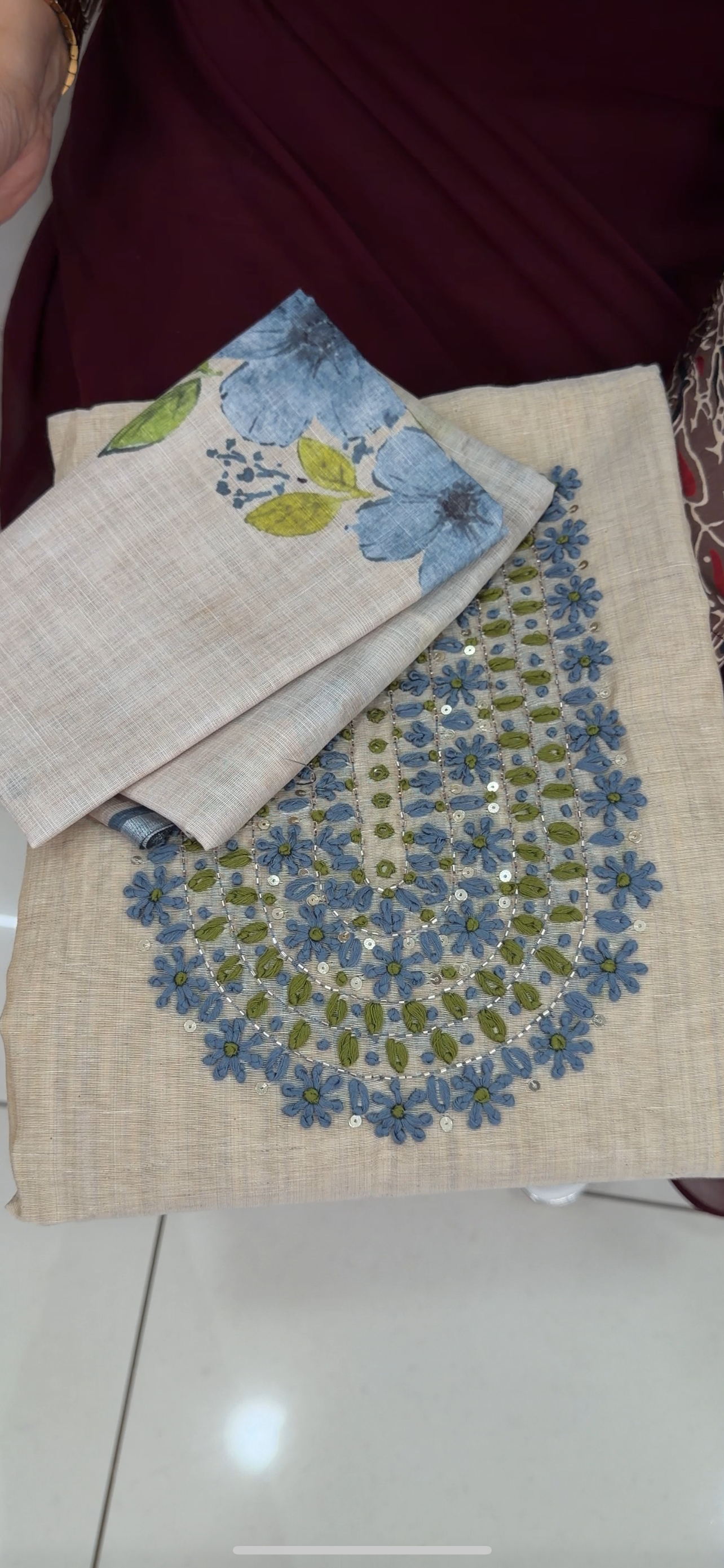 MODAL CHANDERI UNSTITCHED SALWAR SUITS - IHA 29222