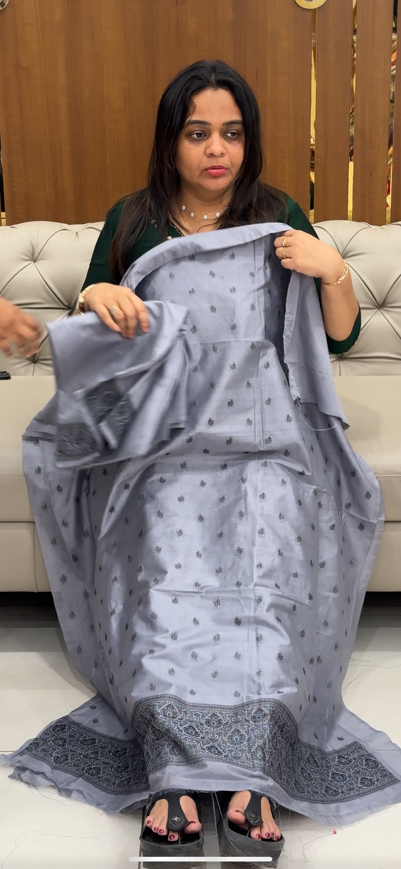 BANARASI TUSSUR UNSTITCHED SALWAR SUITS - 28580