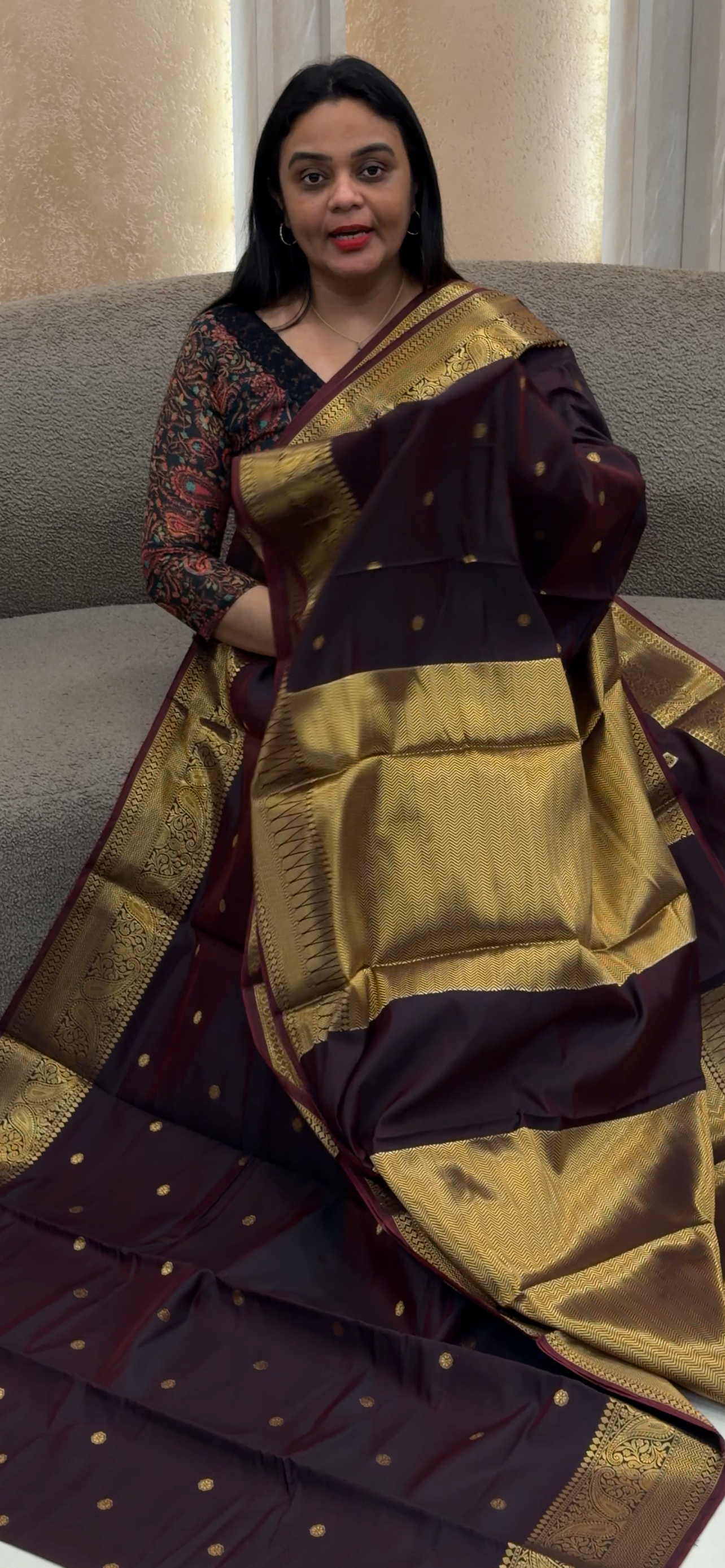 SEMI KANCHIPURAM SAREES - IHA 33202