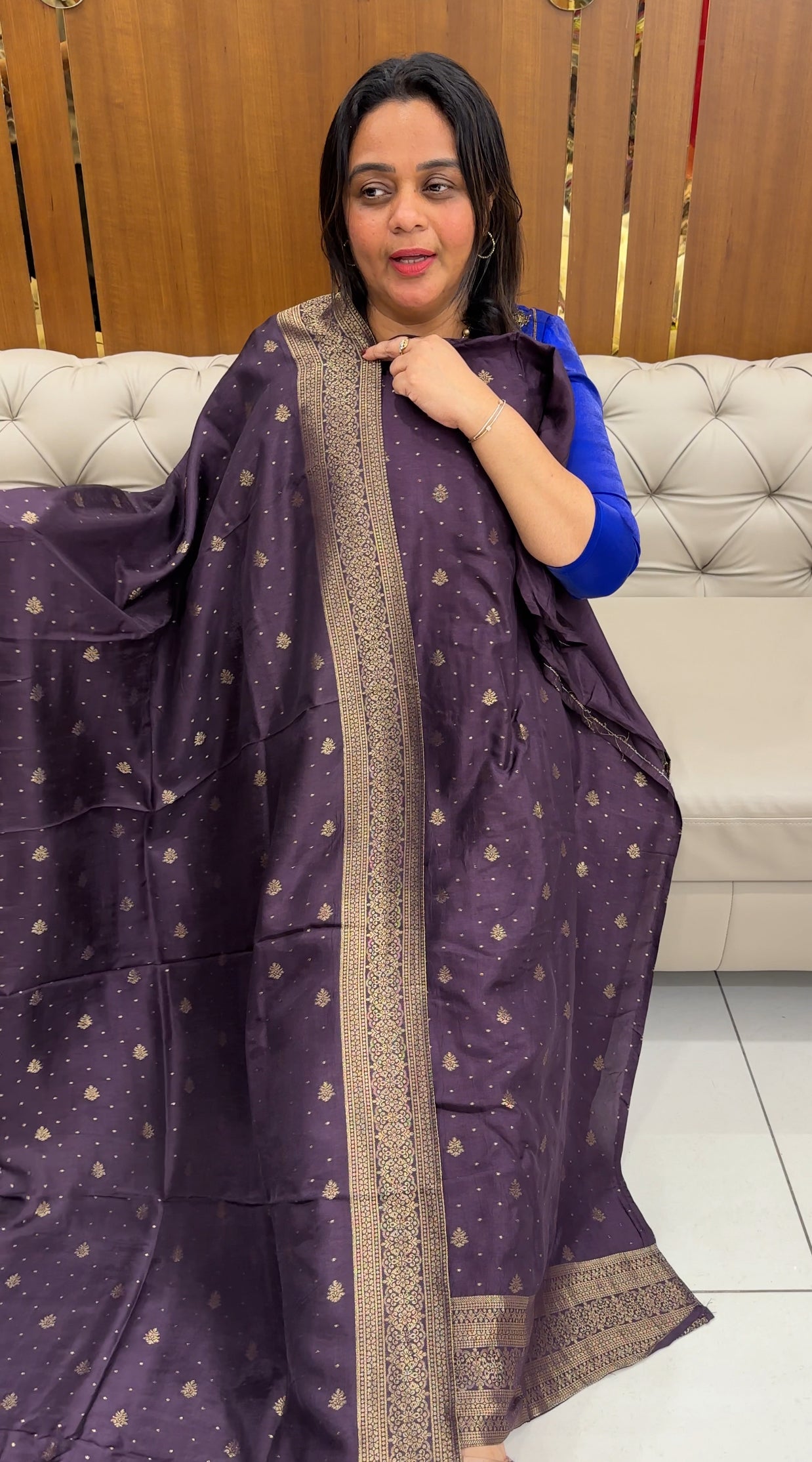 DOLA BANARASI UNSTITCHED SALWAR SUITS - IHA 27104