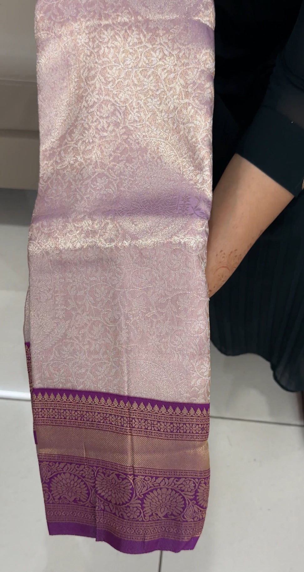 TISSUE BROCADE SAREES - IHA 27424